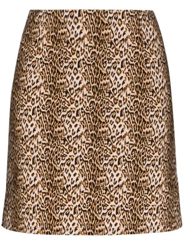 Marcia Ohio leopard print mini skirt (pre-owned)