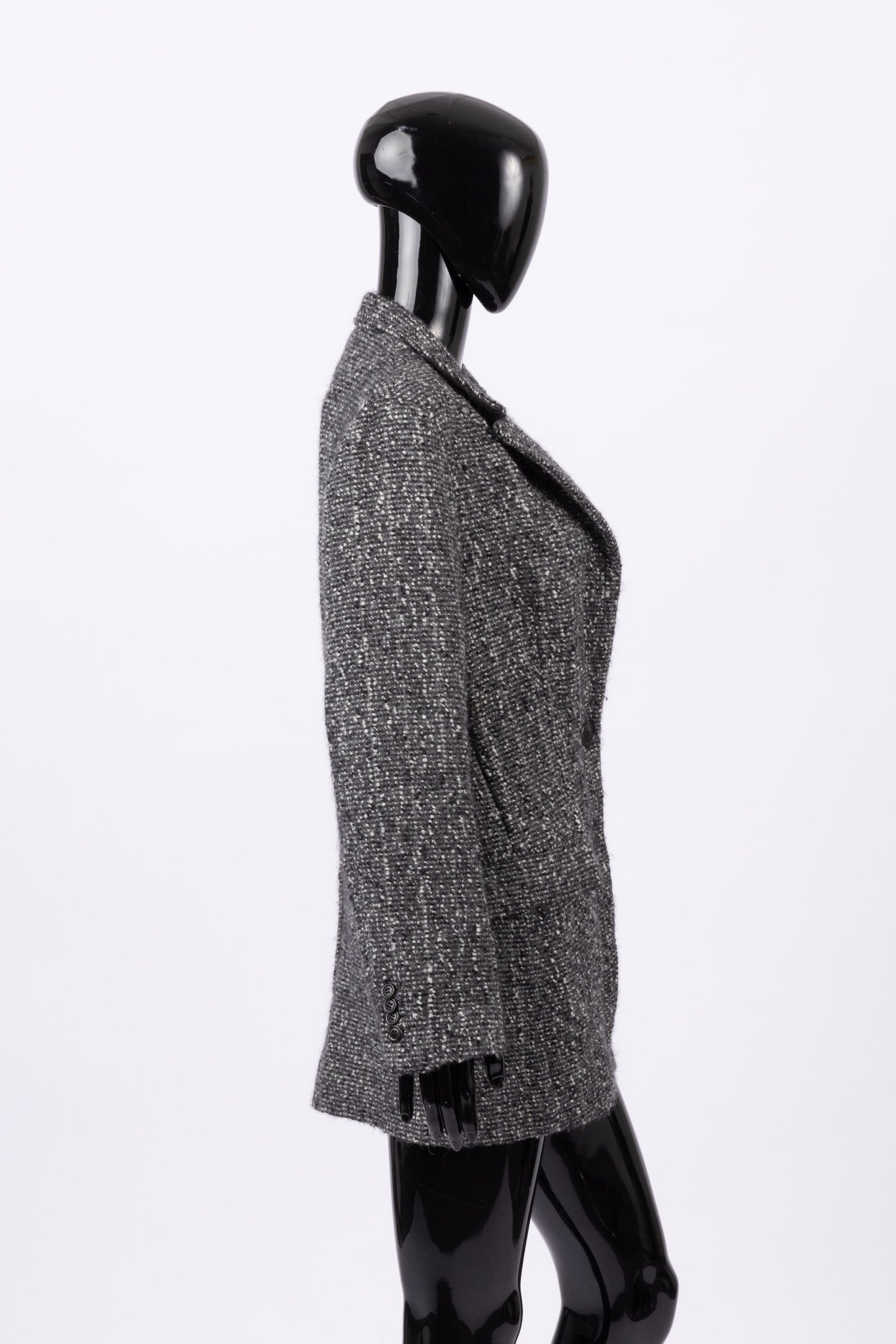 Isabel Marant grey unlined pea jacket (pre-owned)