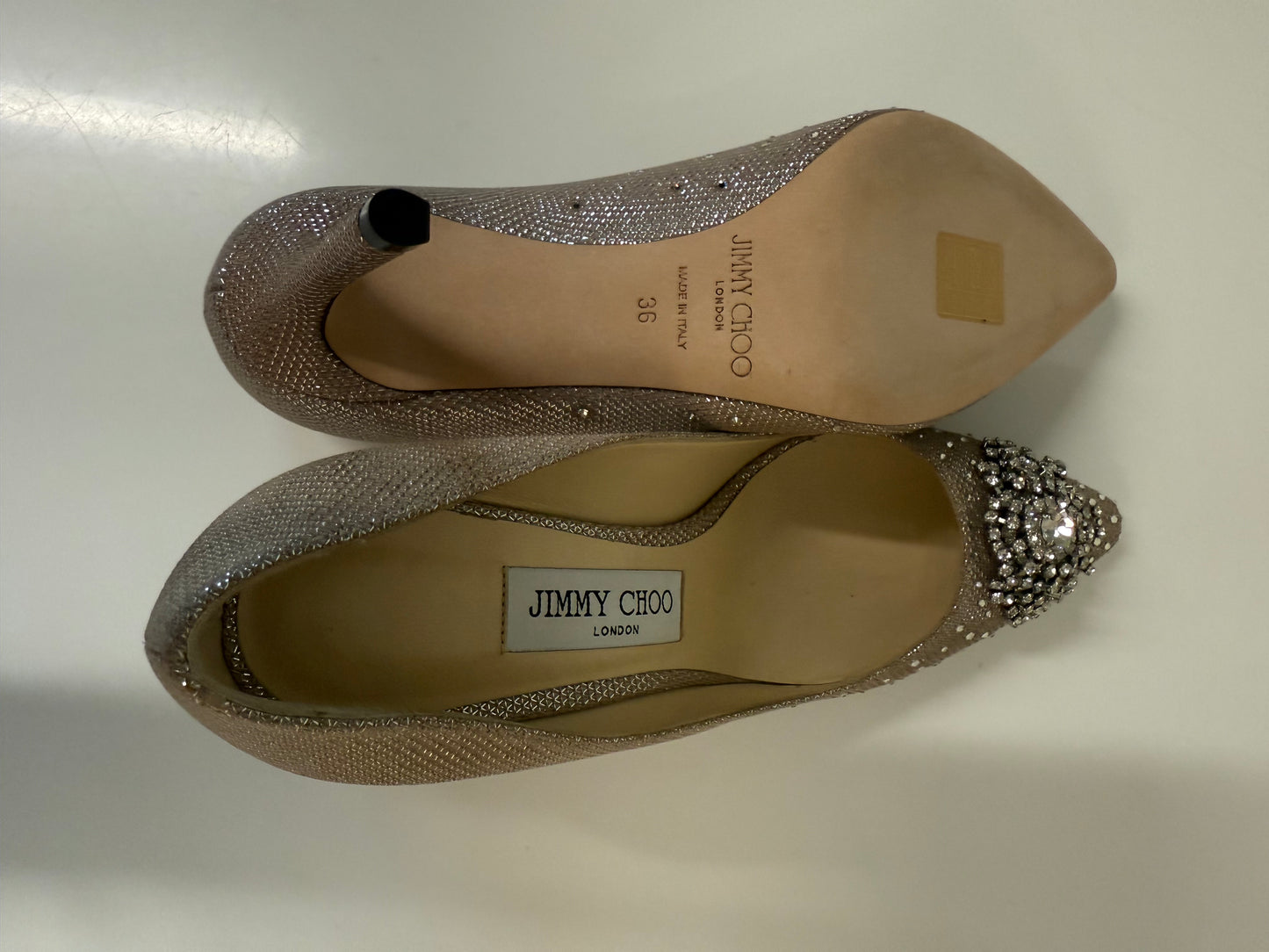 Jimmy Choo Joan glitter pumps (pre-owned)