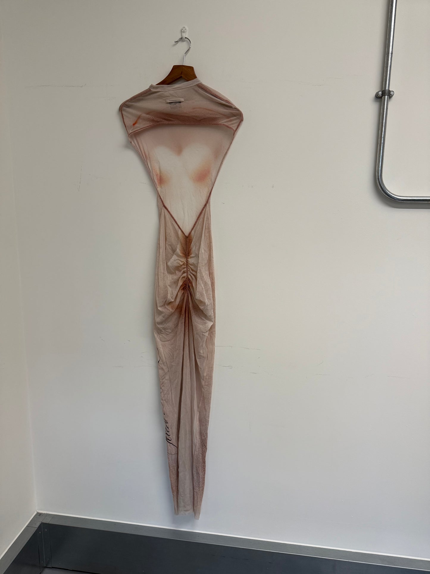 Jean Paul Gaultier sheer le classique printed maxi dress (pre-owned)