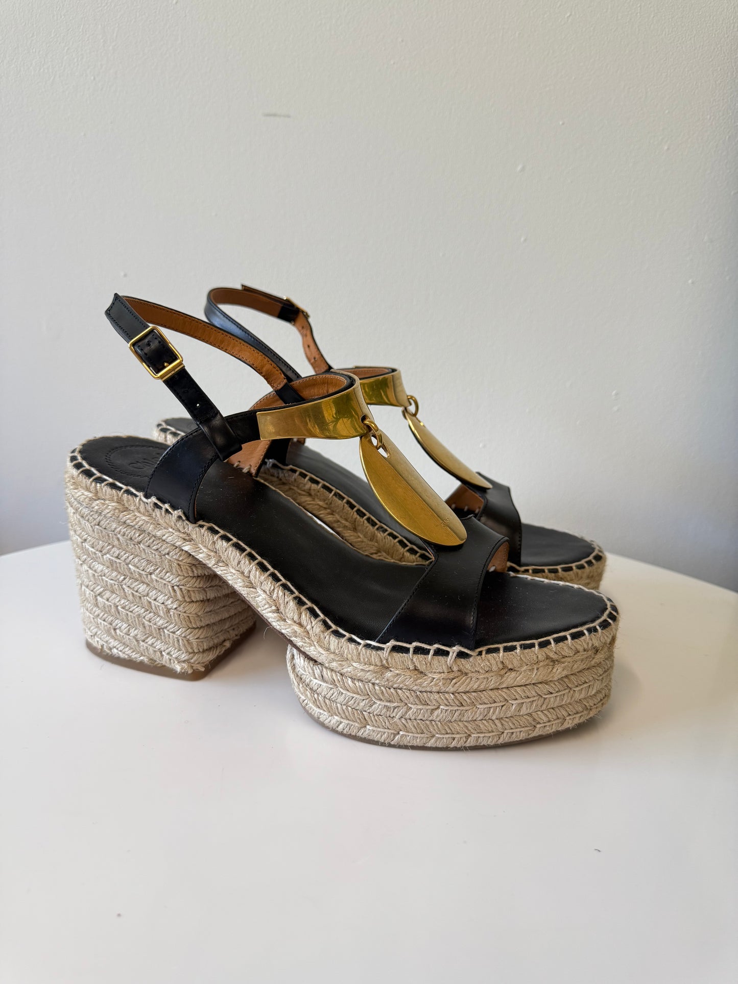 Chloe espadrille wedge heels (pre-owned)