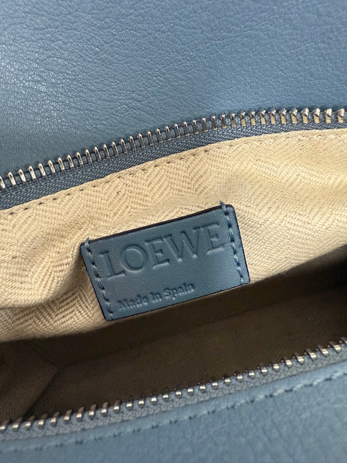 Loewe small puzzle bag in grained calfskin (pre-owned)