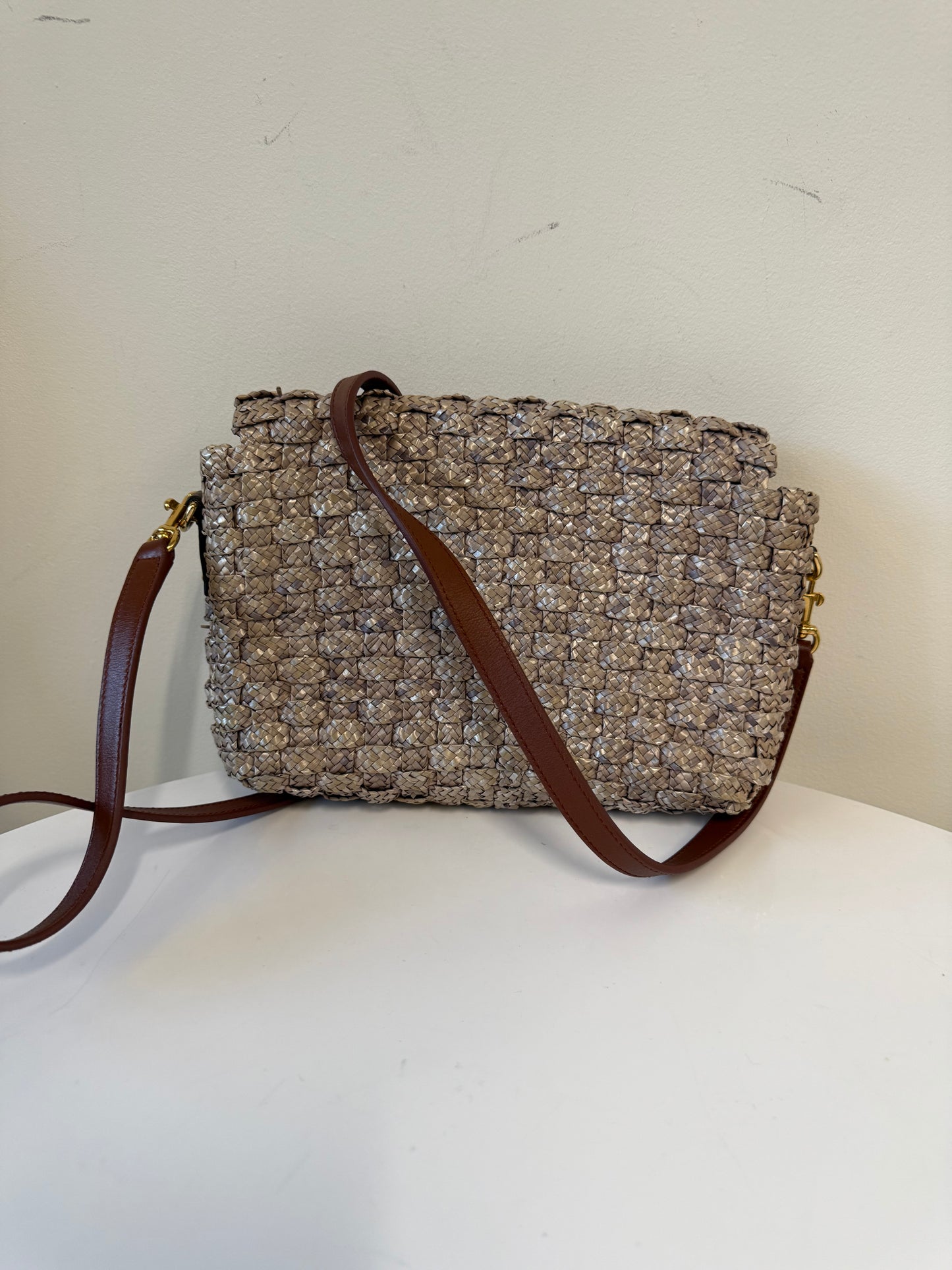 Dolce and Gabbana Wicker Crossbody Bag With Padlock (pre-owned)