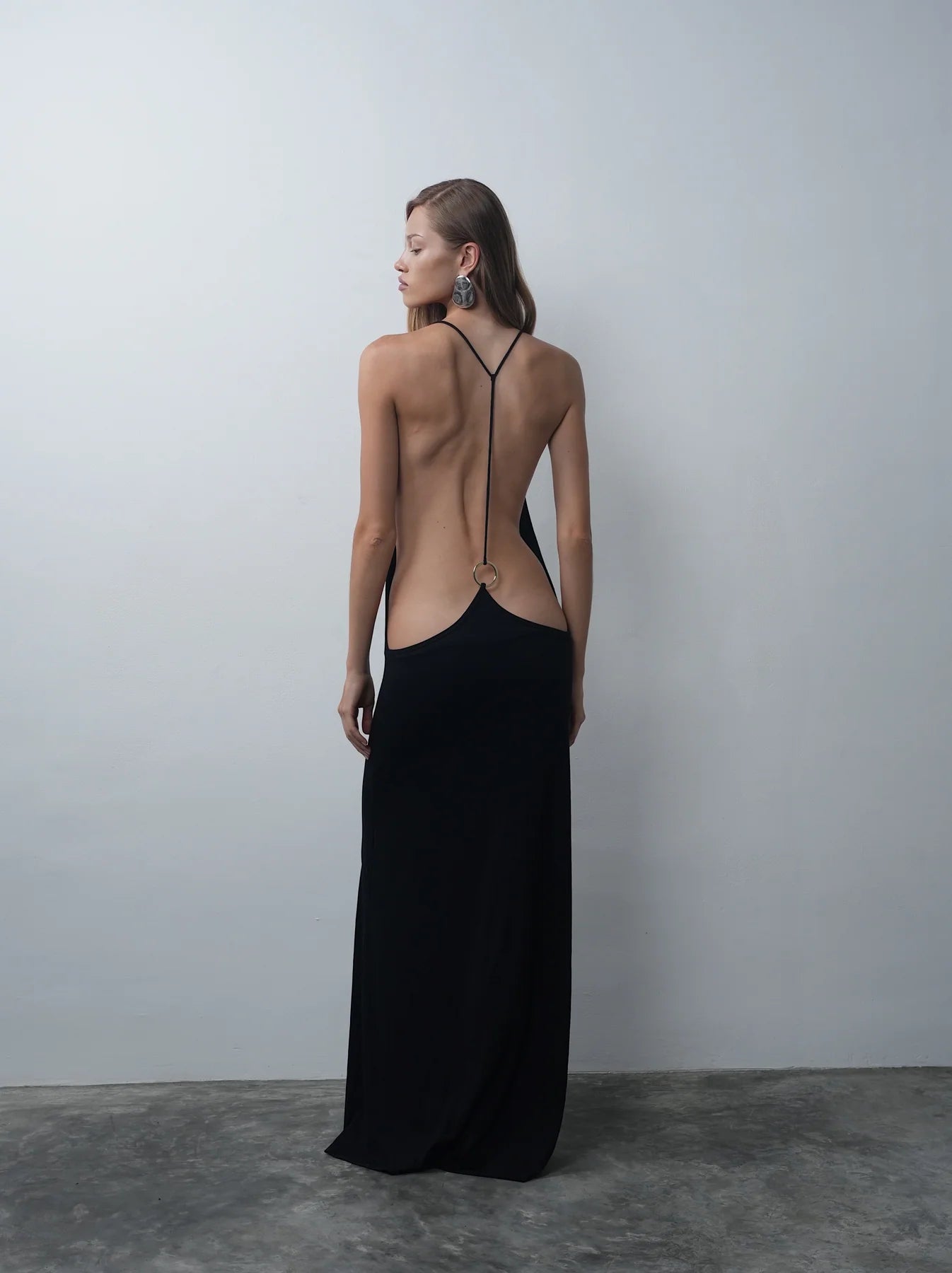 Uhlala by LL black jersey dress (pre-owned)