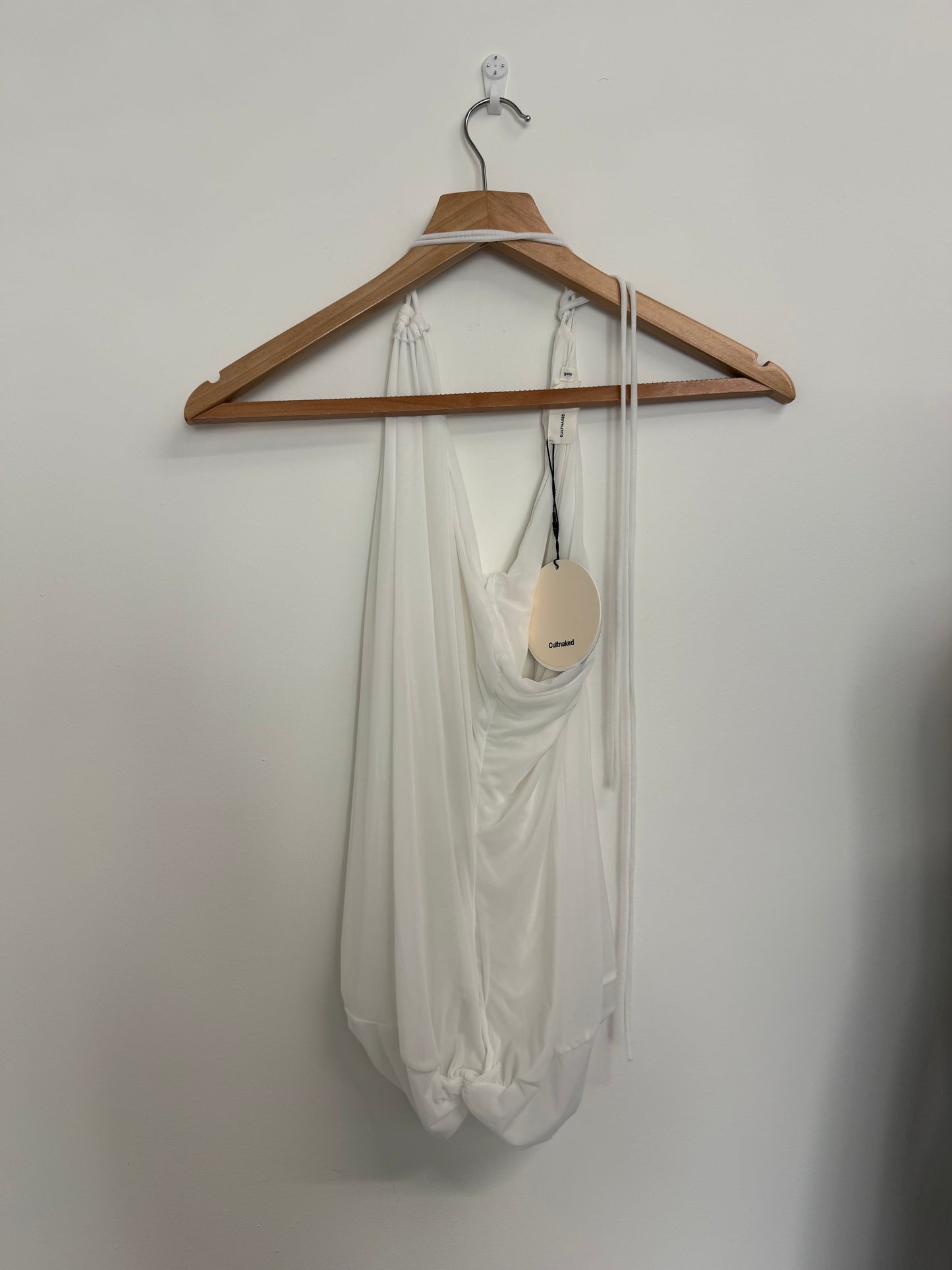 Cultnaked White one shoulder top (pre-owned)
