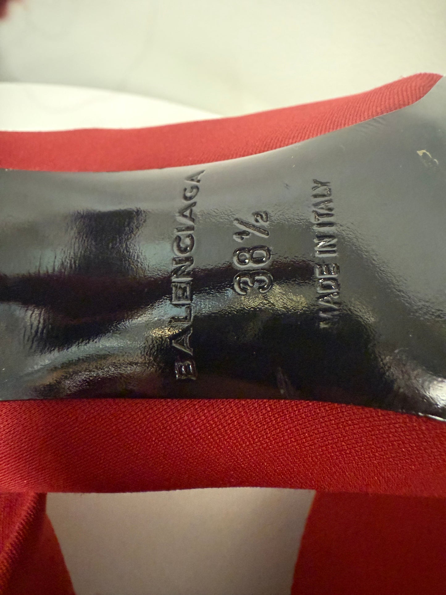Balenciaga red knife sock boots (pre-owned)