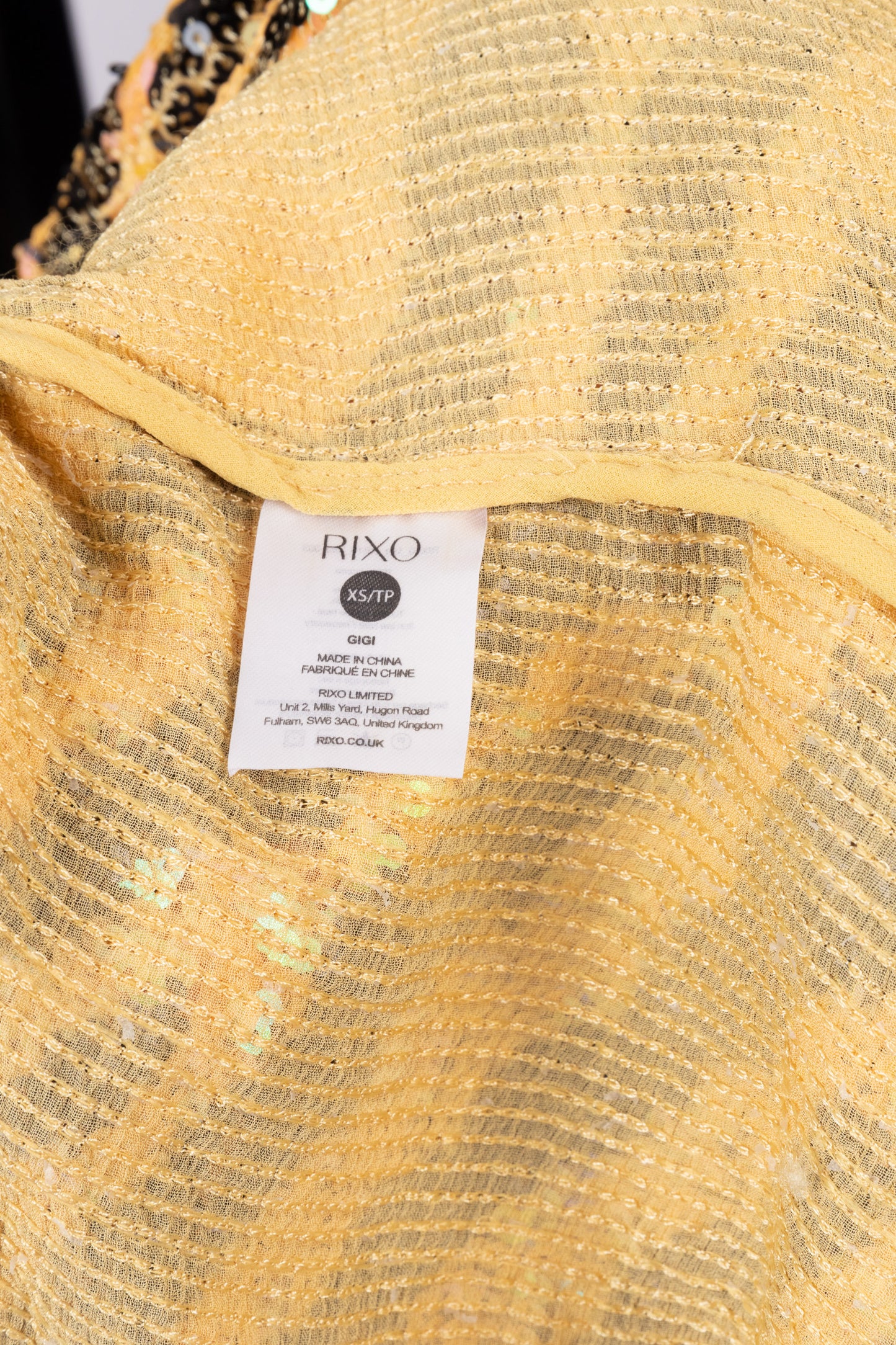 Rixo Tiger Sequin Wrap Dress (pre-owned)