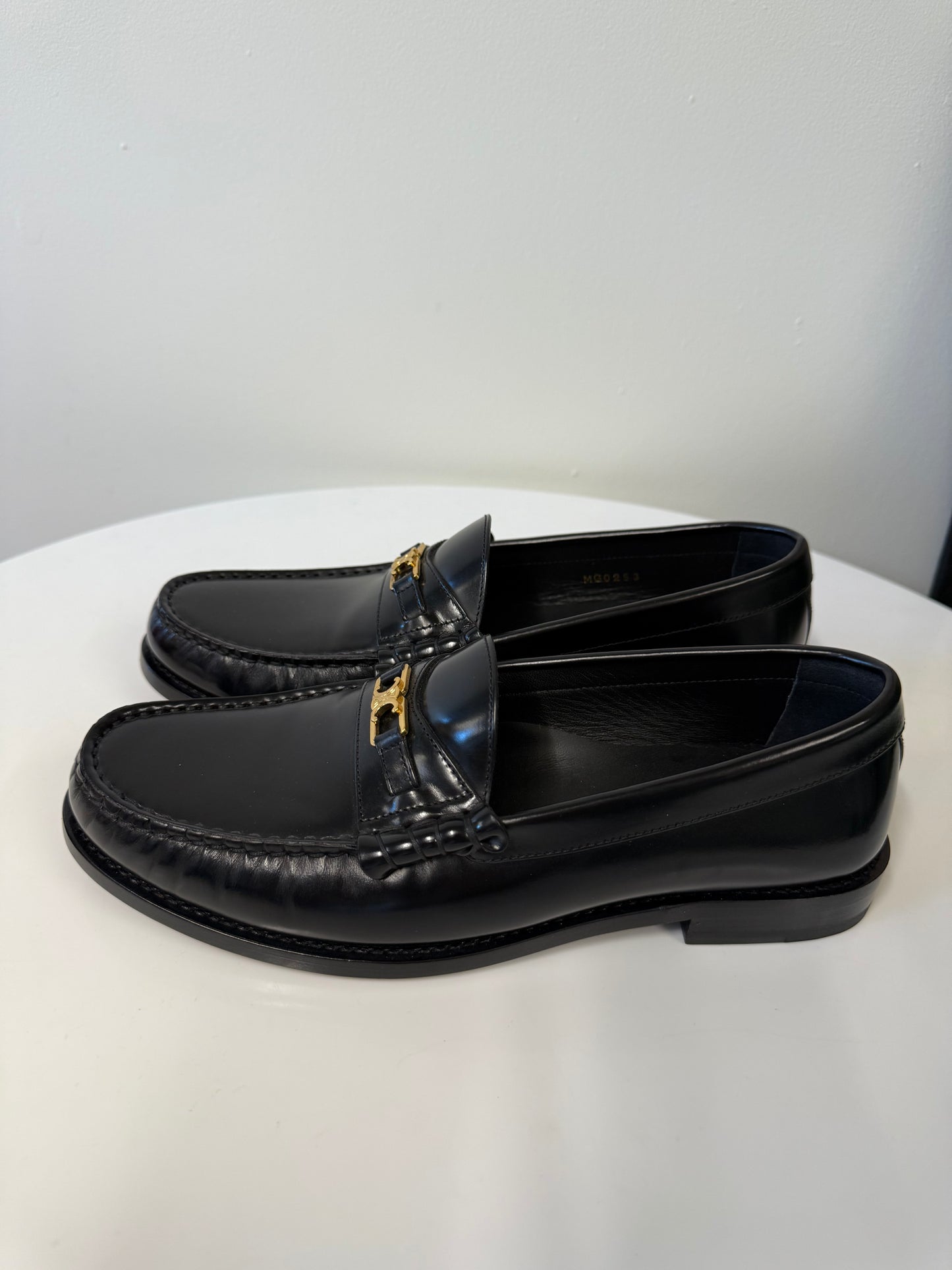 Celine luco triomophe black loafers (pre-owned)