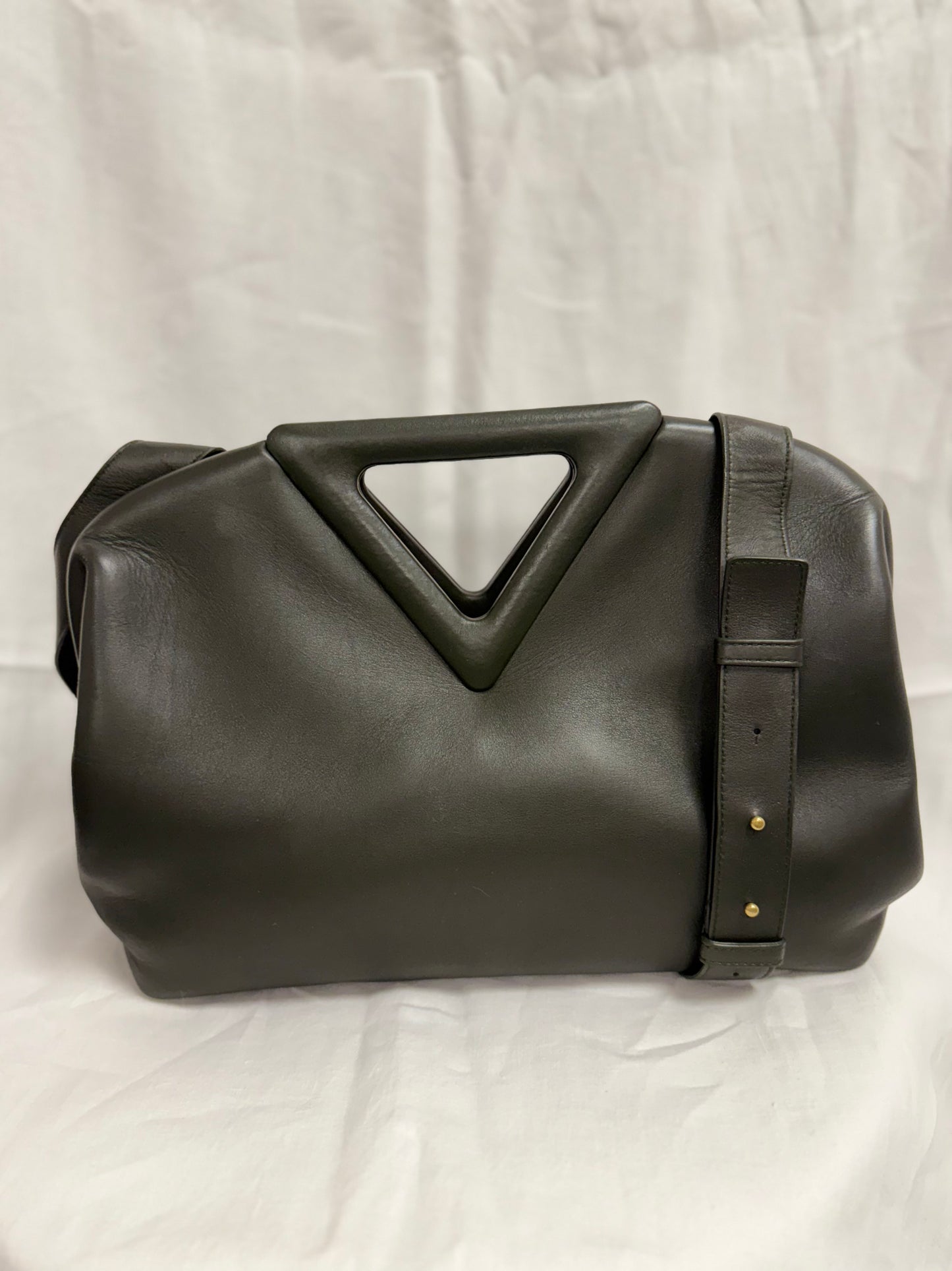 Bottega Veneta the point leather handbag (pre-owned)