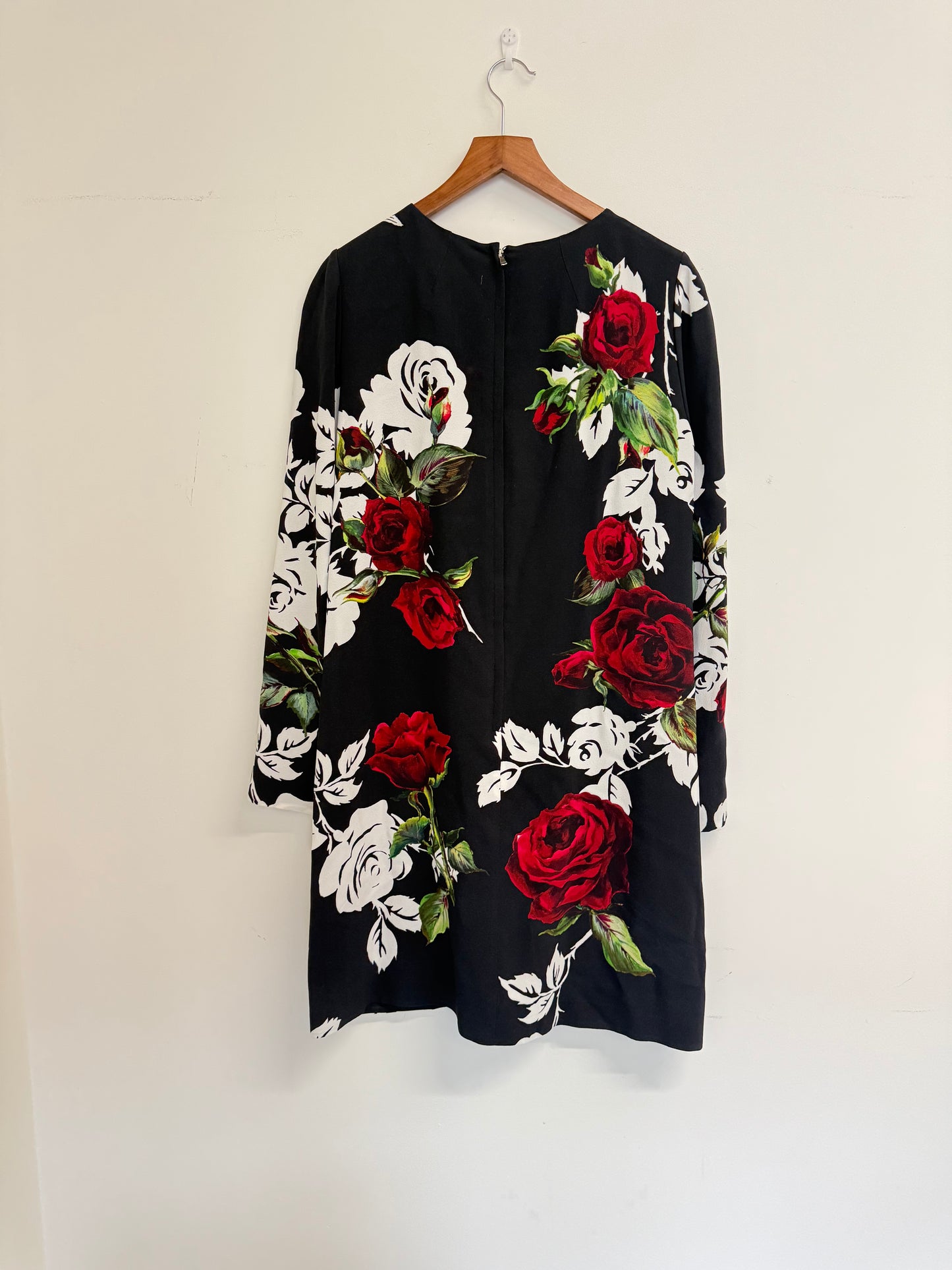 Dolce and Gabbana rose print shift dress (pre-owned)