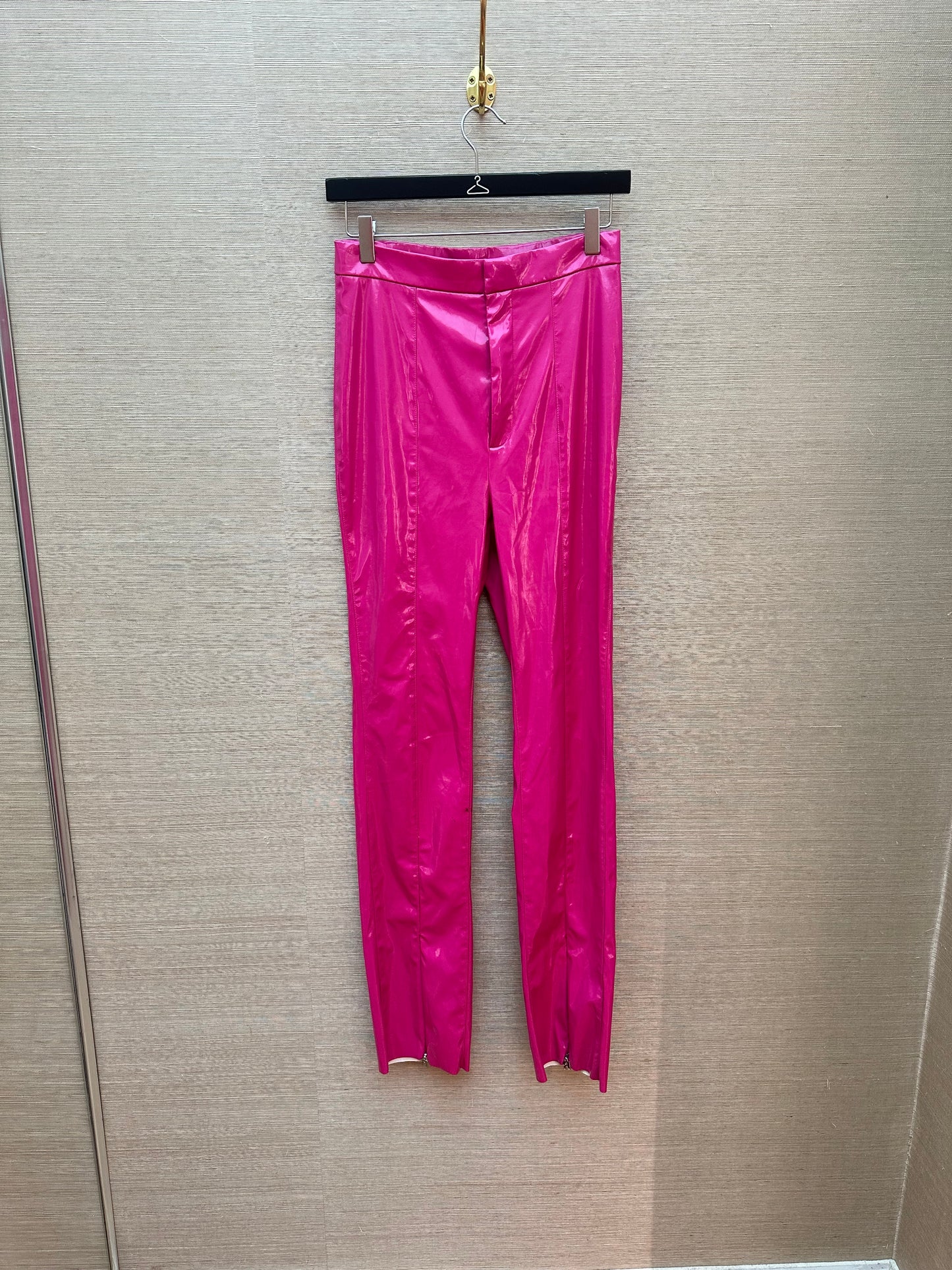 Rotate Laminated high-rise slim pants (pre-owned)