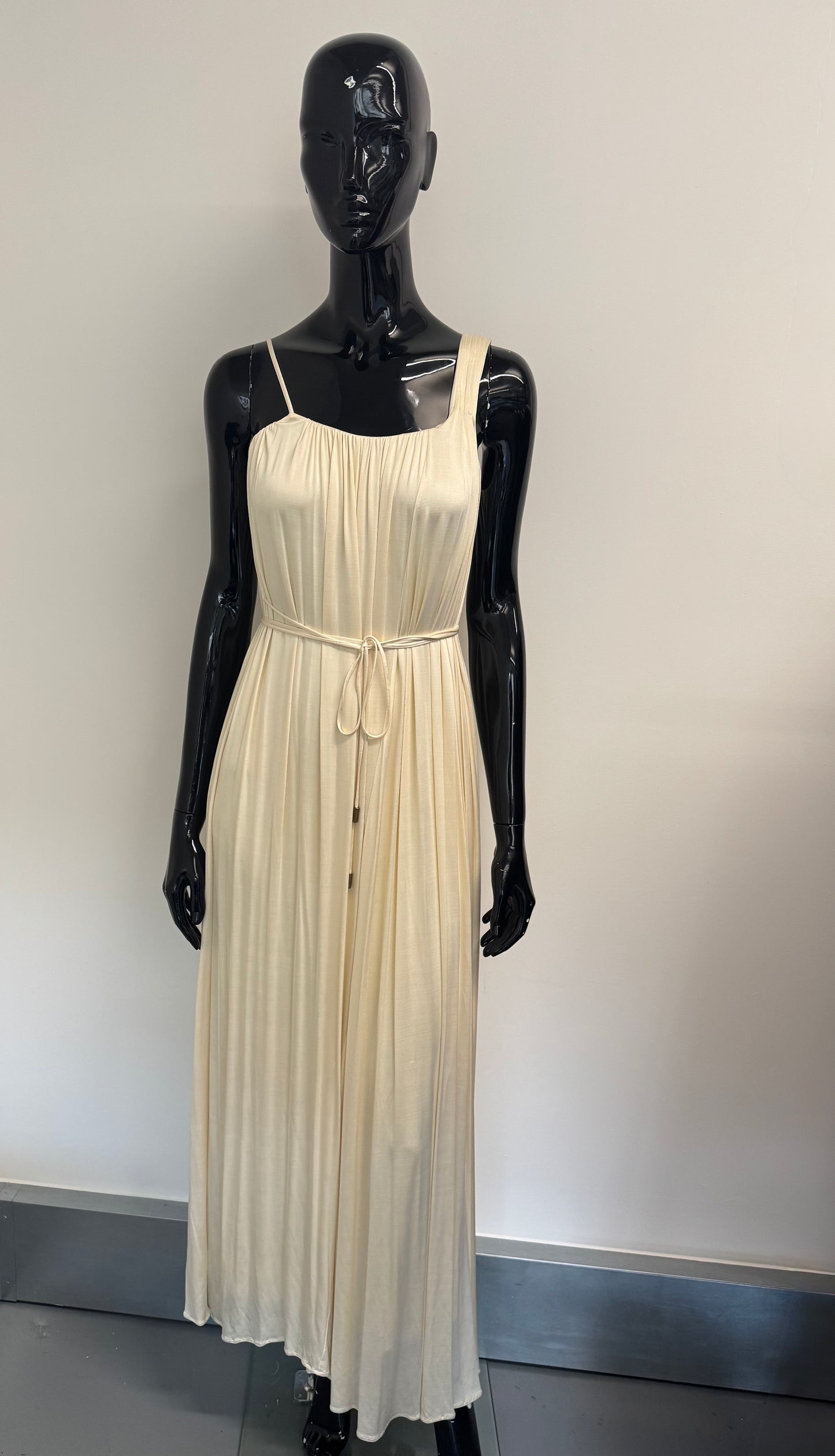 Matthew Williamson Cream slinky maxi dress (pre-owned)
