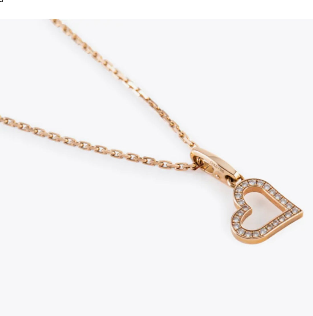 Cartier Pink gold and diamond heart charm pendant Pink gold (pre-owned)