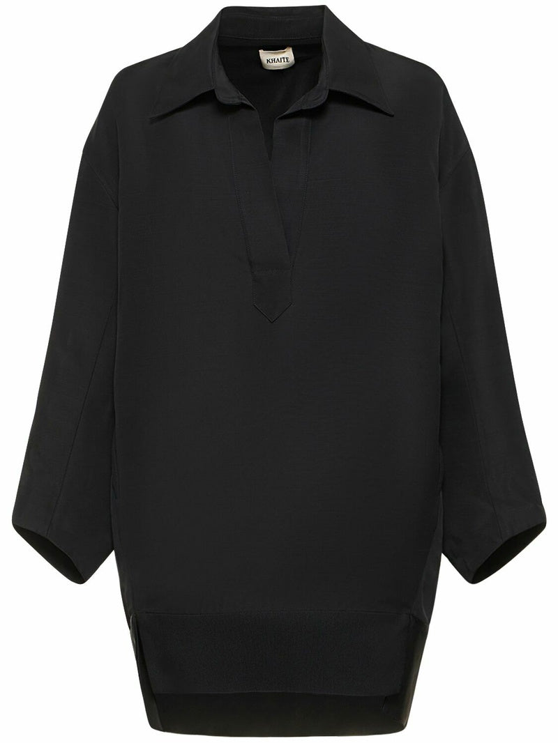 Khaite black Kal Viscose Blend Mini Dress (pre-owned)