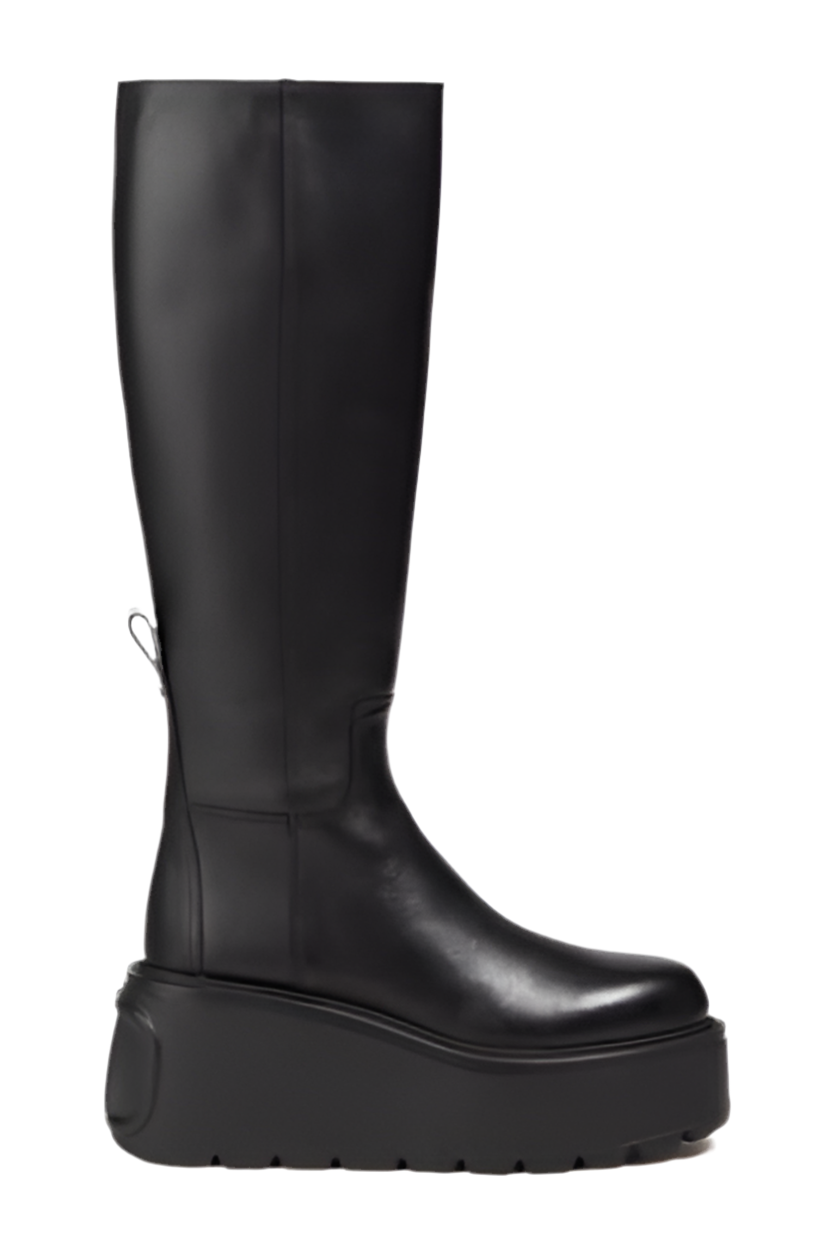 Valentino platform chunky knee length boots (pre-owned)