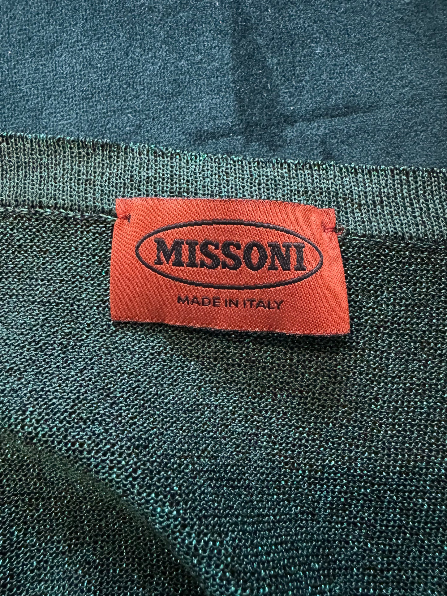 Missoni Green metallic tank (pre-owned)
