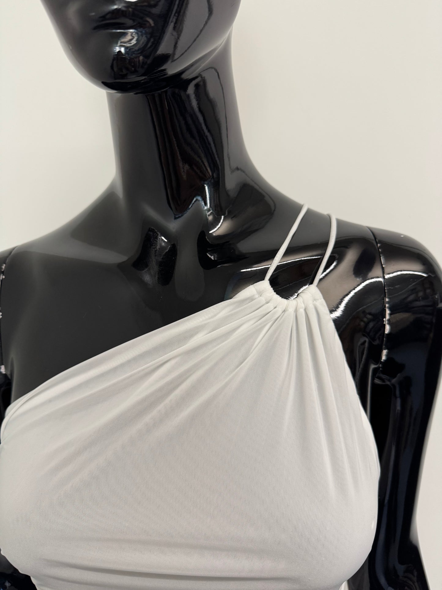 Cultnaked White one shoulder top (pre-owned)