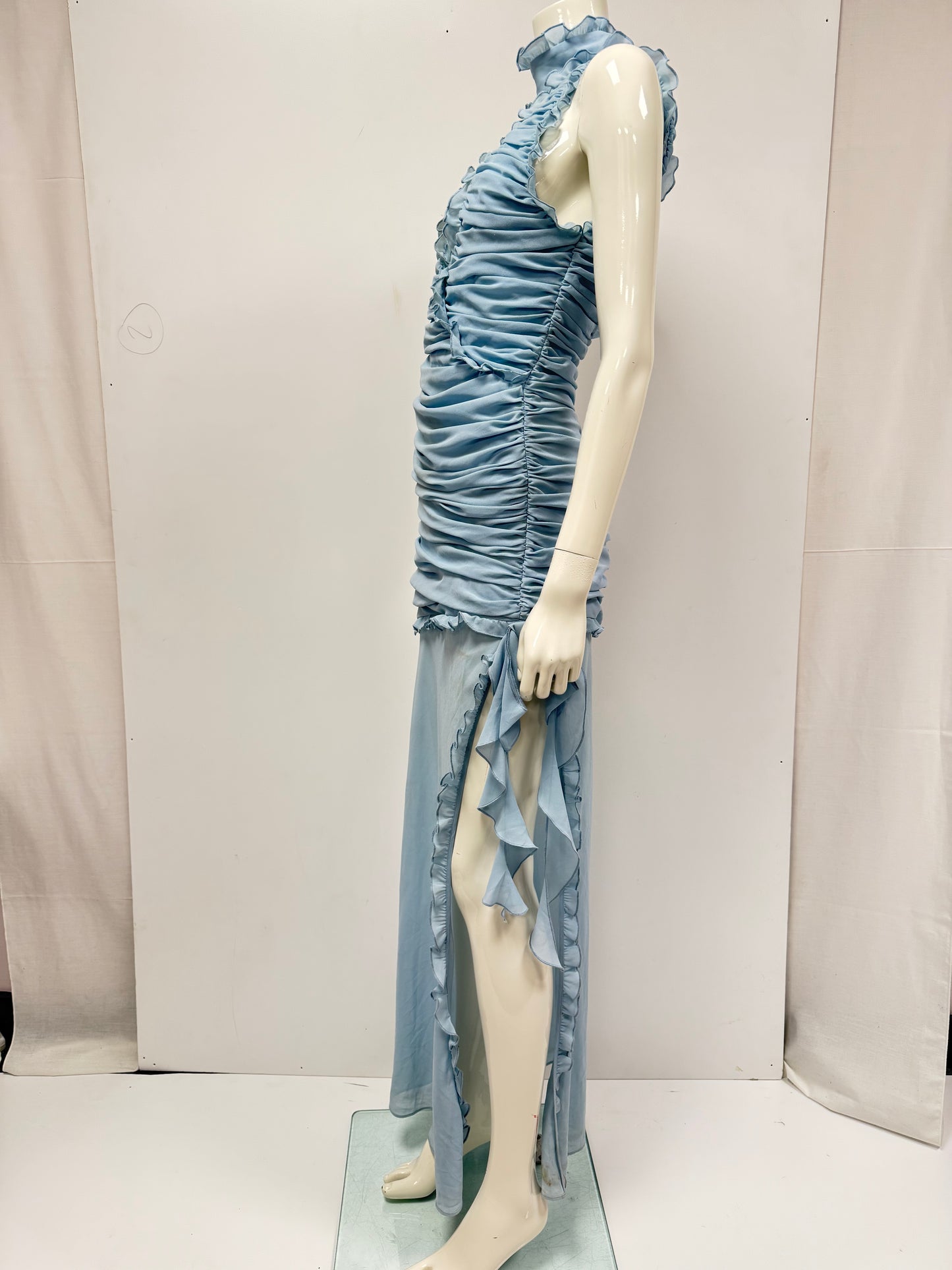 De La Valli Blue waterfall dress (pre-owned)