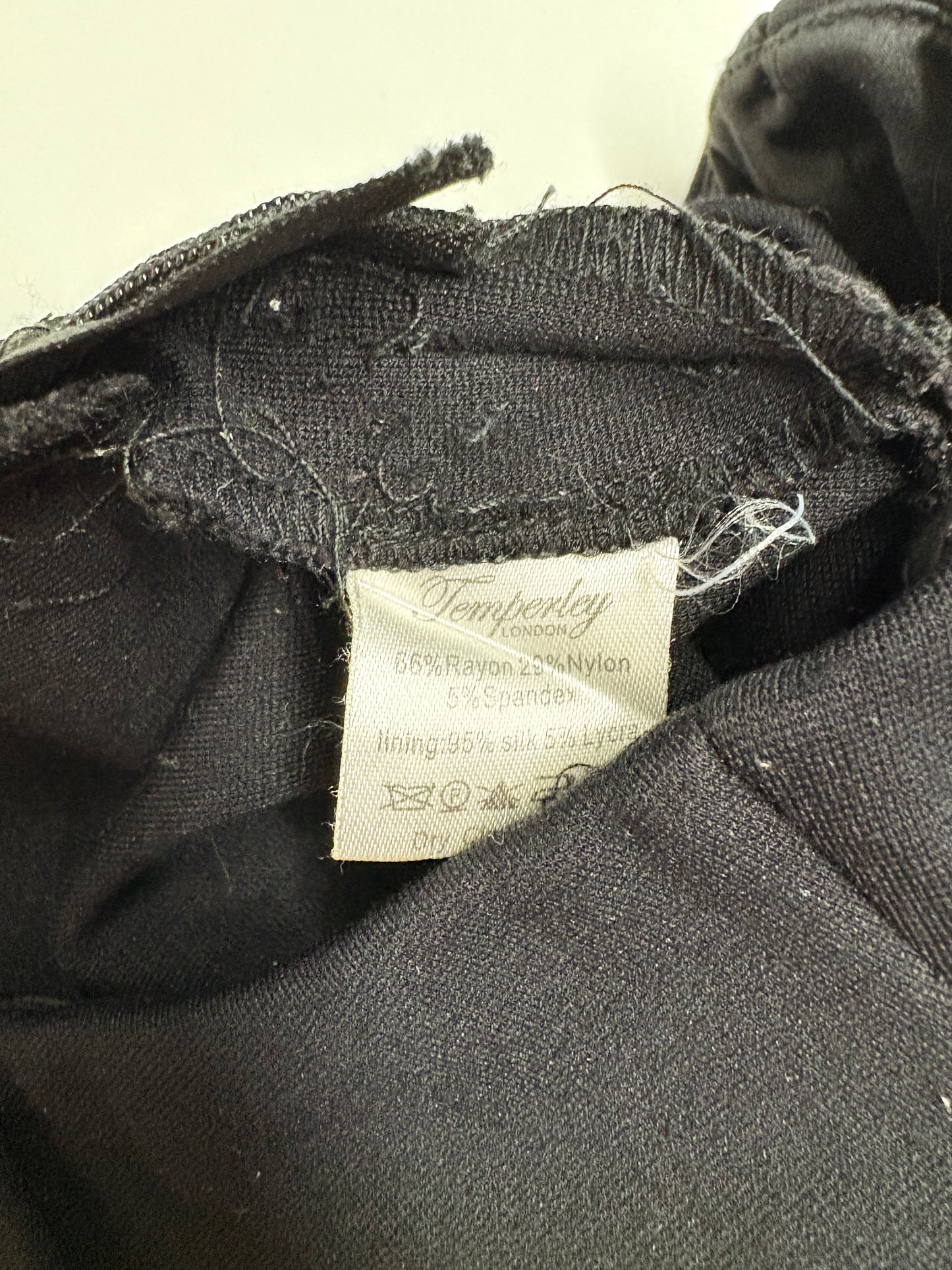 Temperley London Black Lace Up High Waist Leggings (pre-owned)