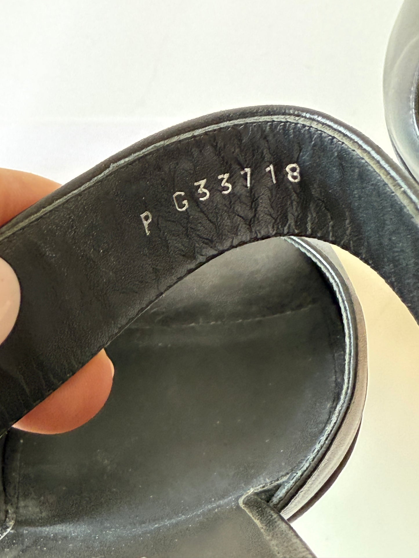 Chanel Black heeled sandals with interlaced chain (pre-owned)