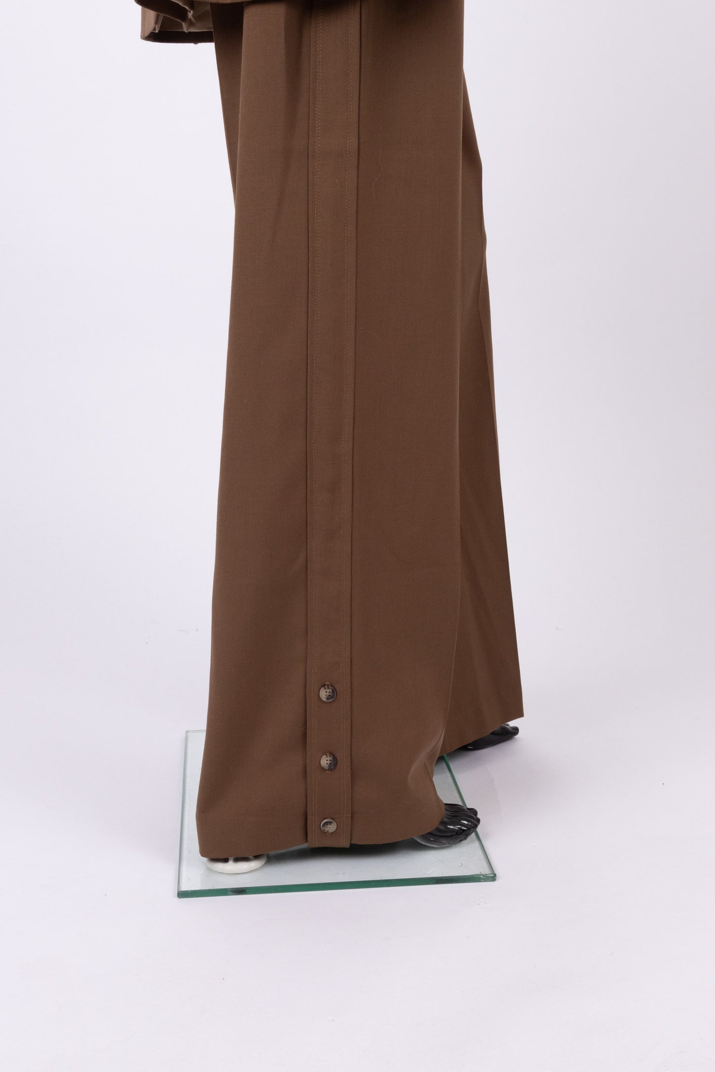 Nanushka brown merit woven blazer and suit trousers (pre-owned)