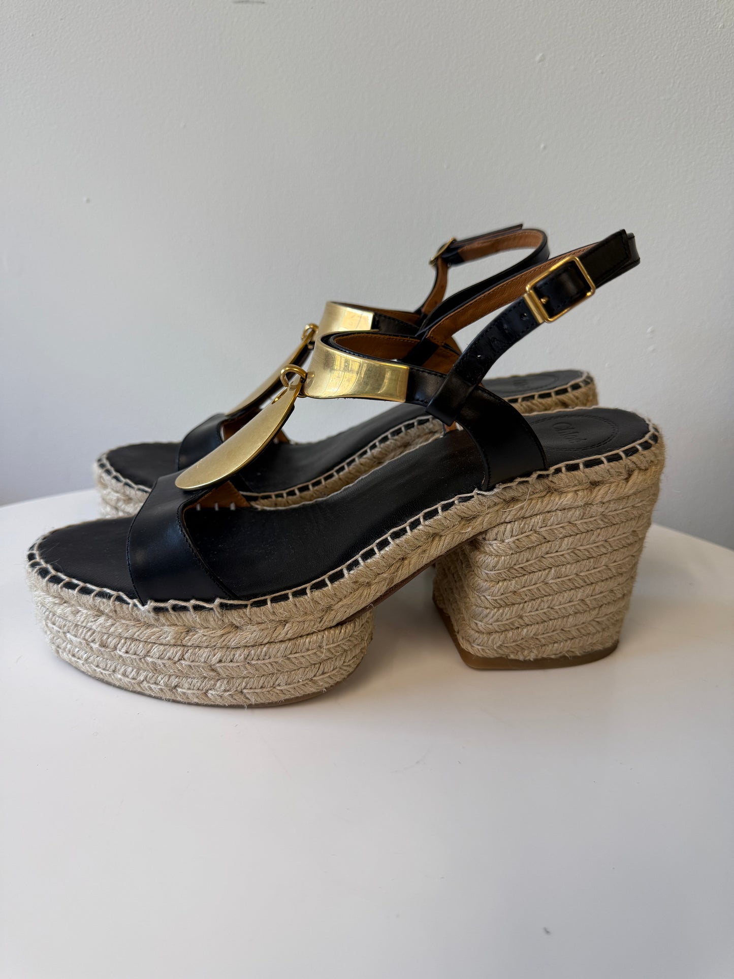 Chloe espadrille wedge heels (pre-owned)