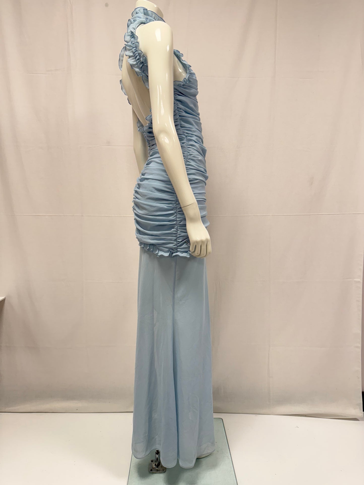 De La Valli Blue waterfall dress (pre-owned)