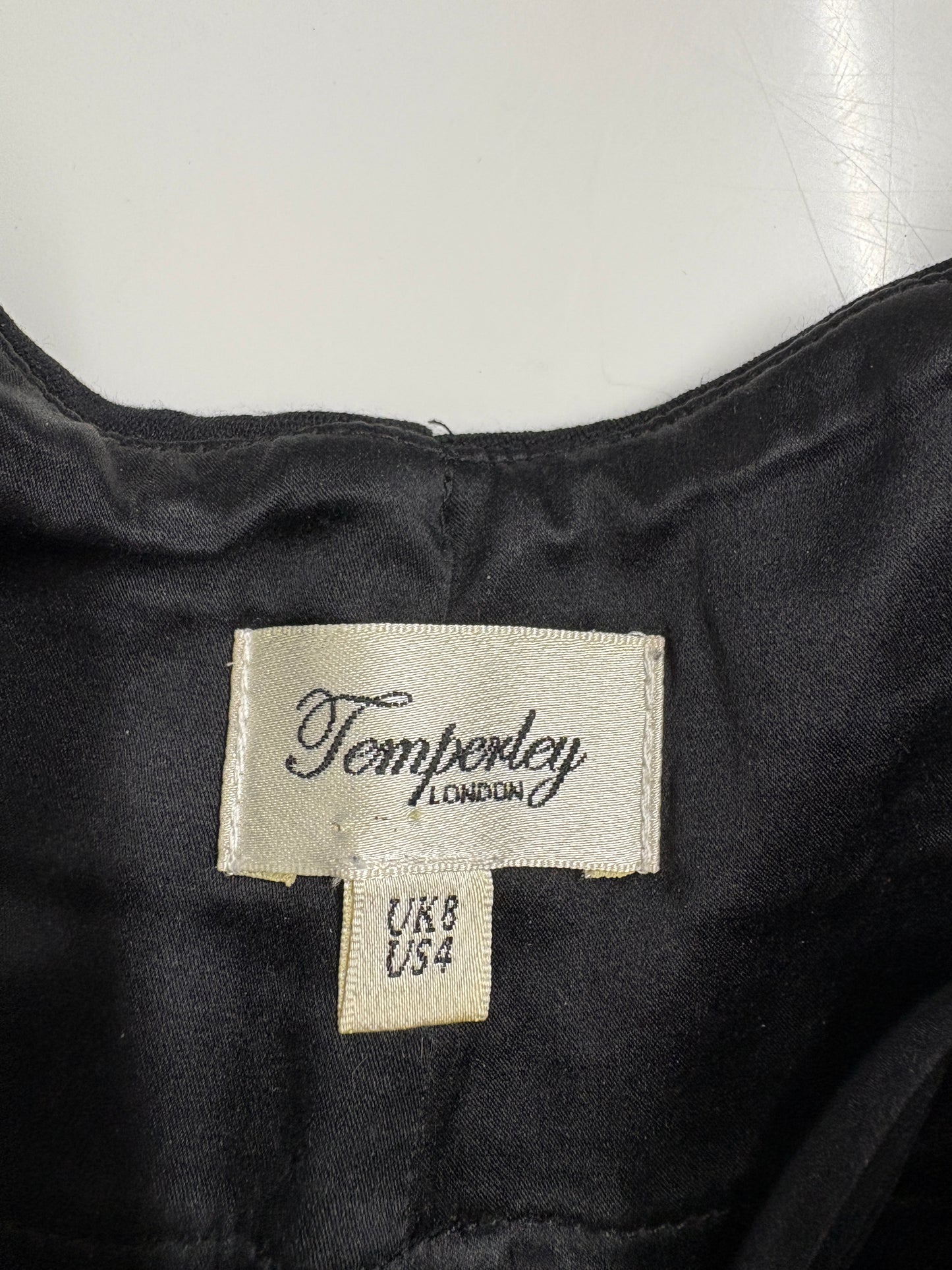 Temperley London Black Lace Up High Waist Leggings (pre-owned)