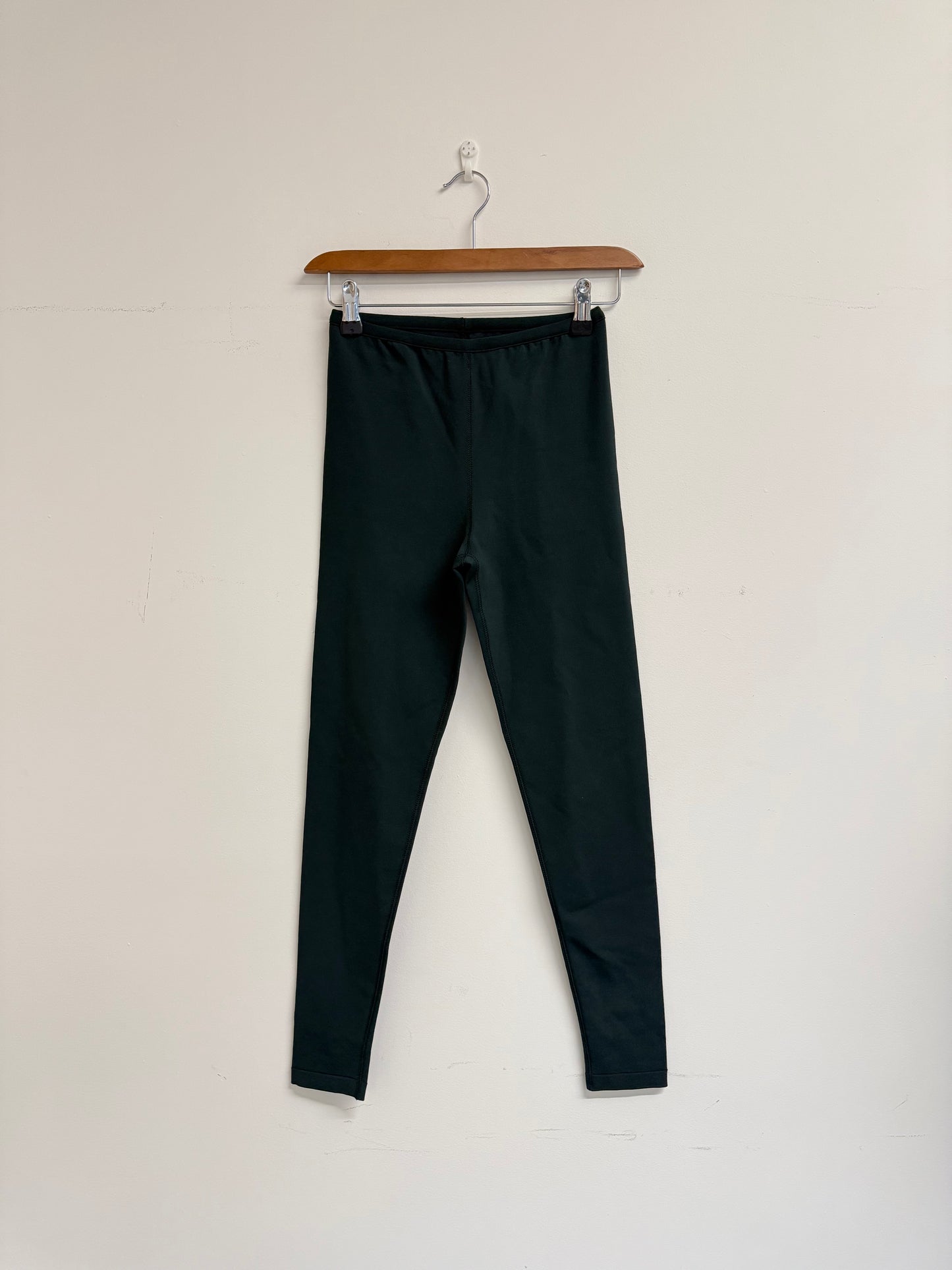 Alaïa dark green leggings (pre-owned)