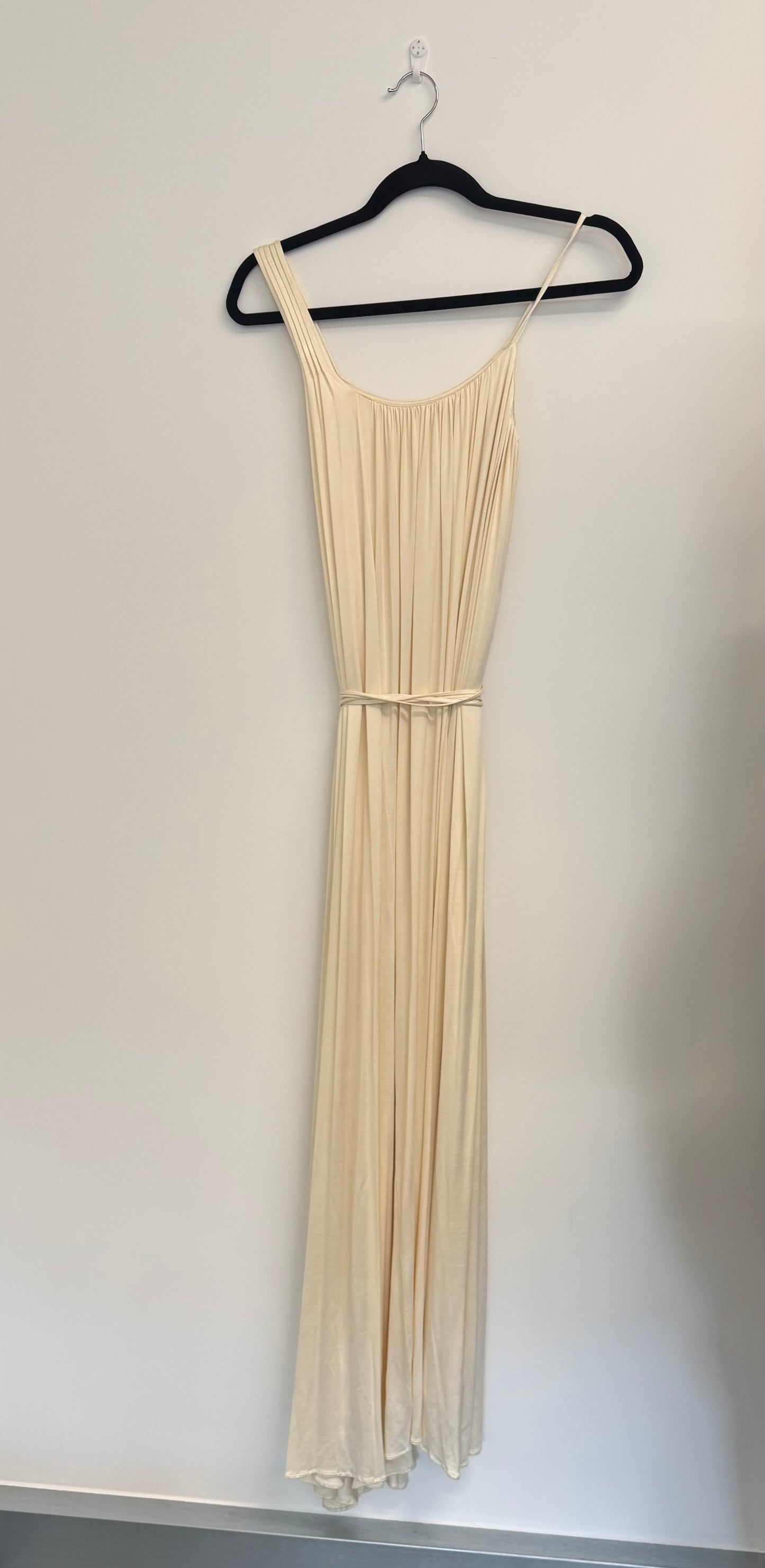 Matthew Williamson Cream slinky maxi dress (pre-owned)