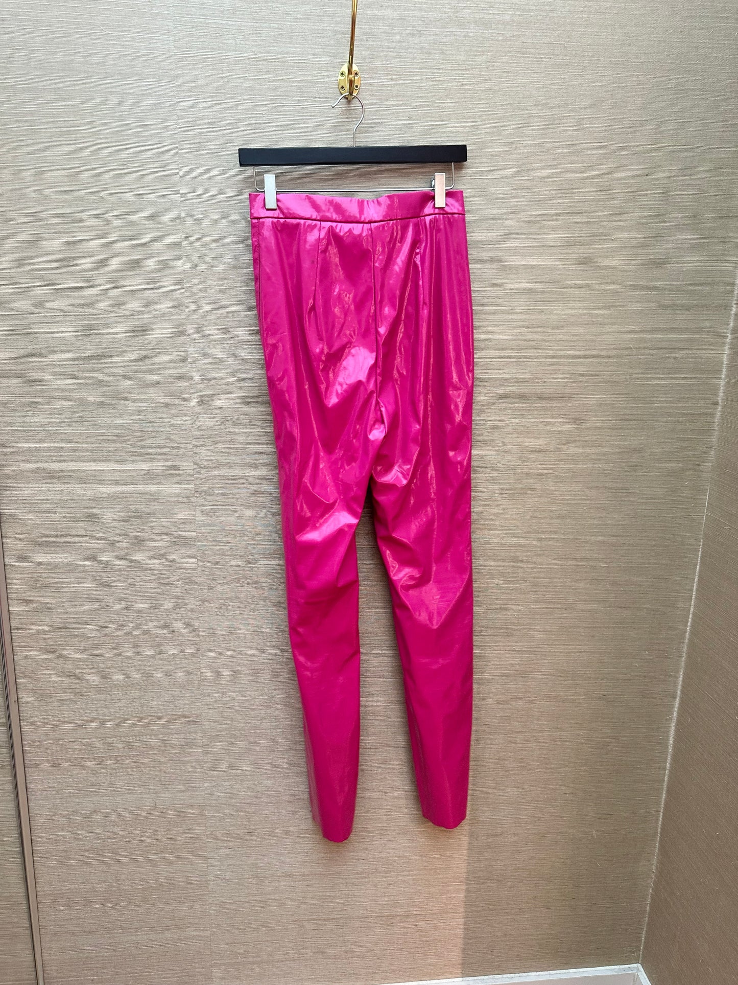 Rotate Laminated high-rise slim pants (pre-owned)