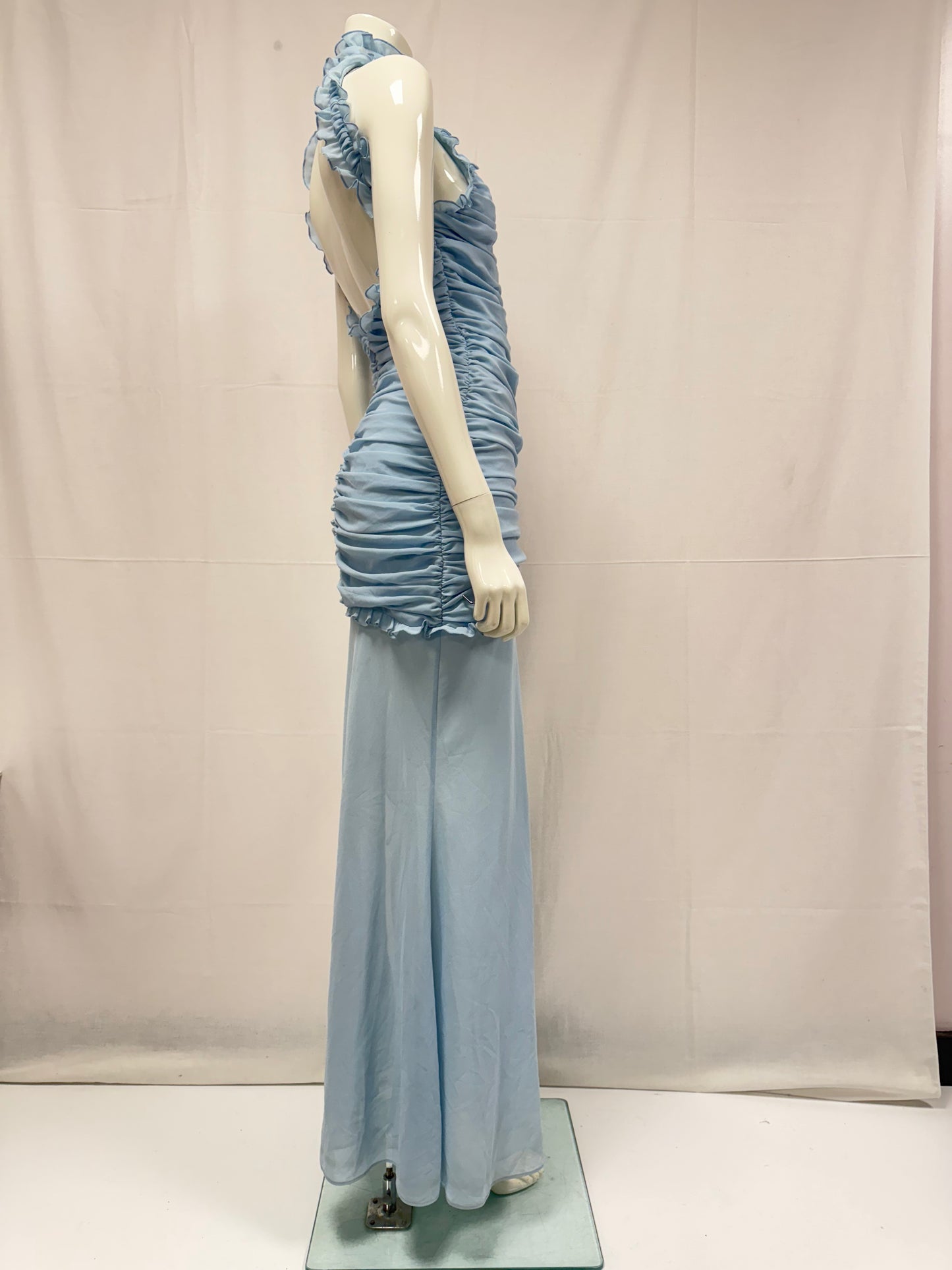 De La Valli Blue waterfall dress (pre-owned)