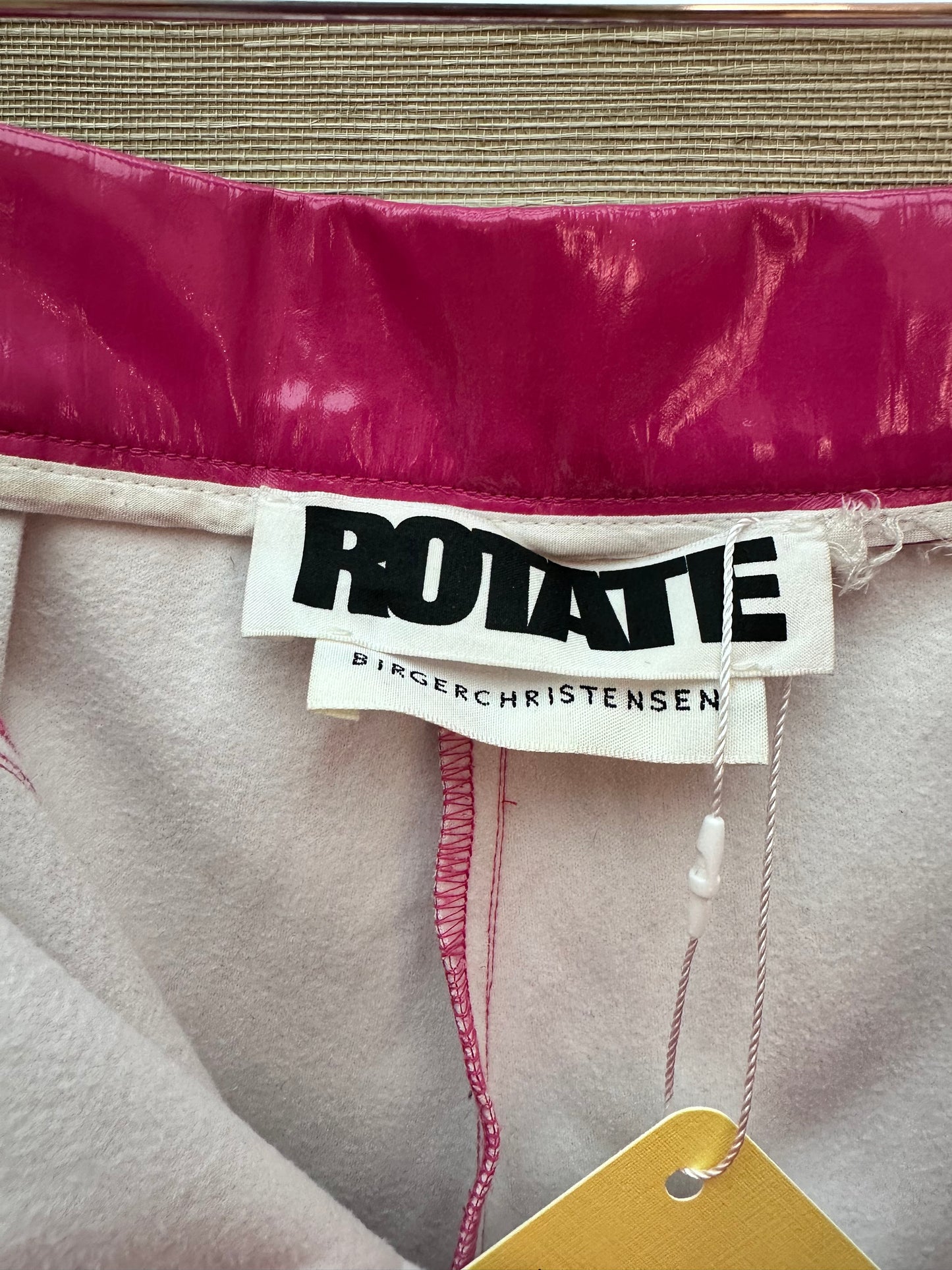 Rotate Laminated high-rise slim pants (pre-owned)