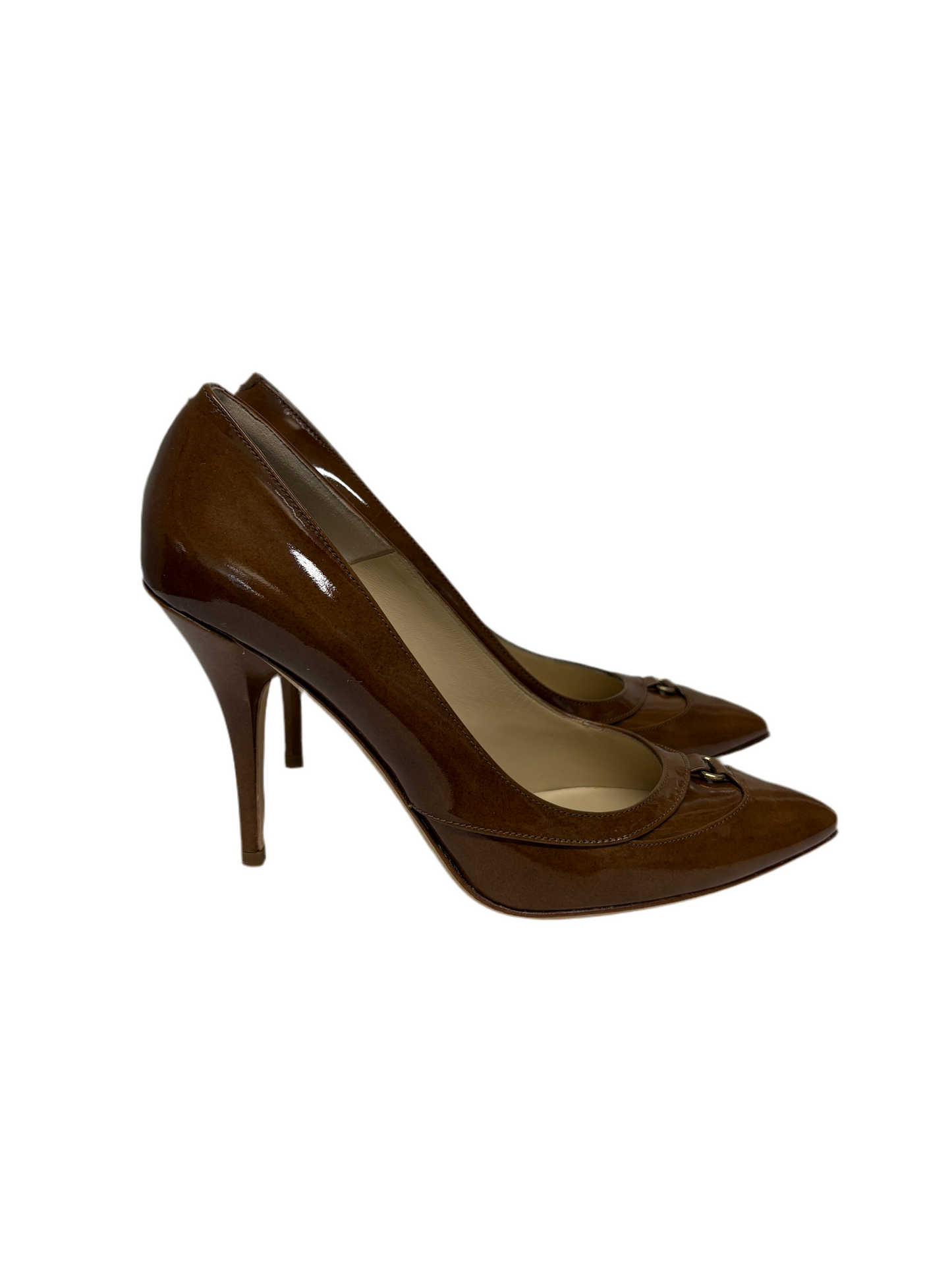 Jimmy Choo Loren Cigar Patent Leather Pumps (pre-owned)