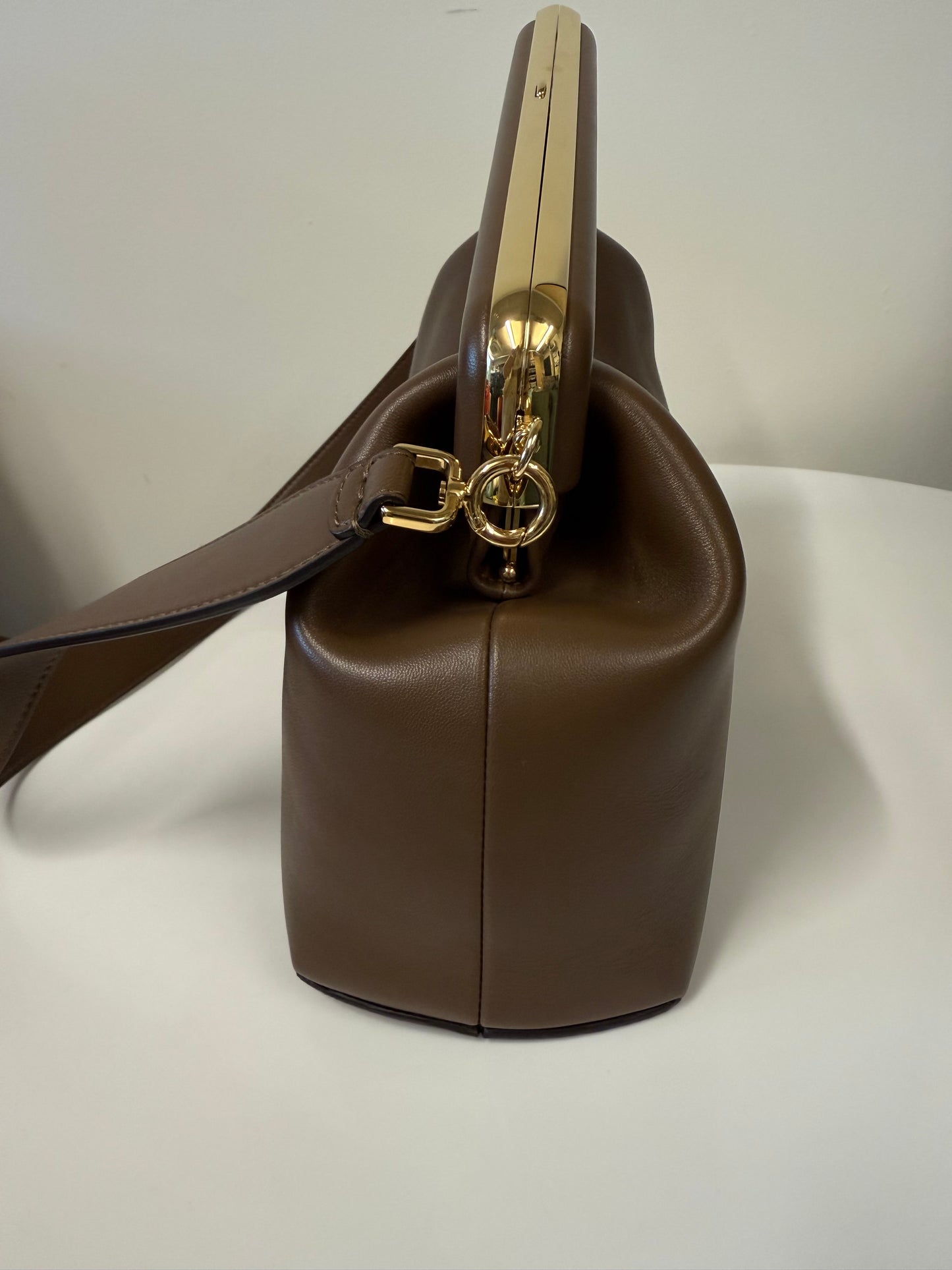 Fendi first brown leather bag (pre-owned)