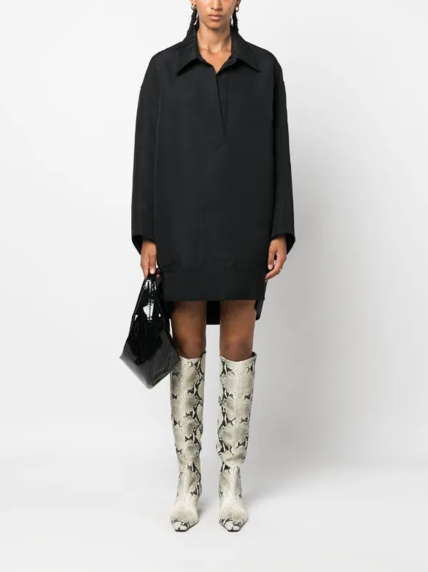 Khaite black Kal Viscose Blend Mini Dress (pre-owned)