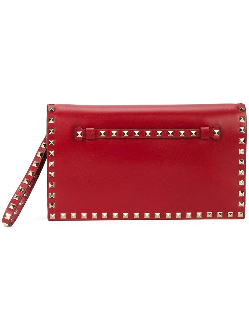 Valentino Rockstud clutch red (pre-owned)