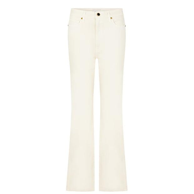Khaite cream straight leg jeans (pre-owned)