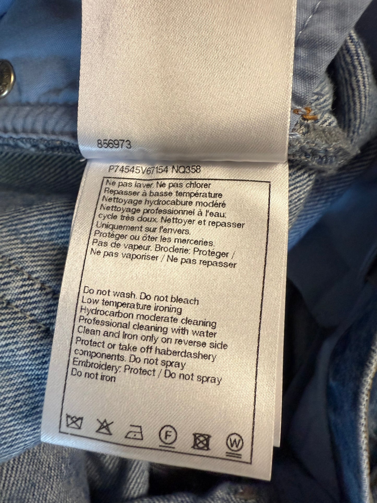 Chanel CC Printed logo denim jeans (pre-owned)