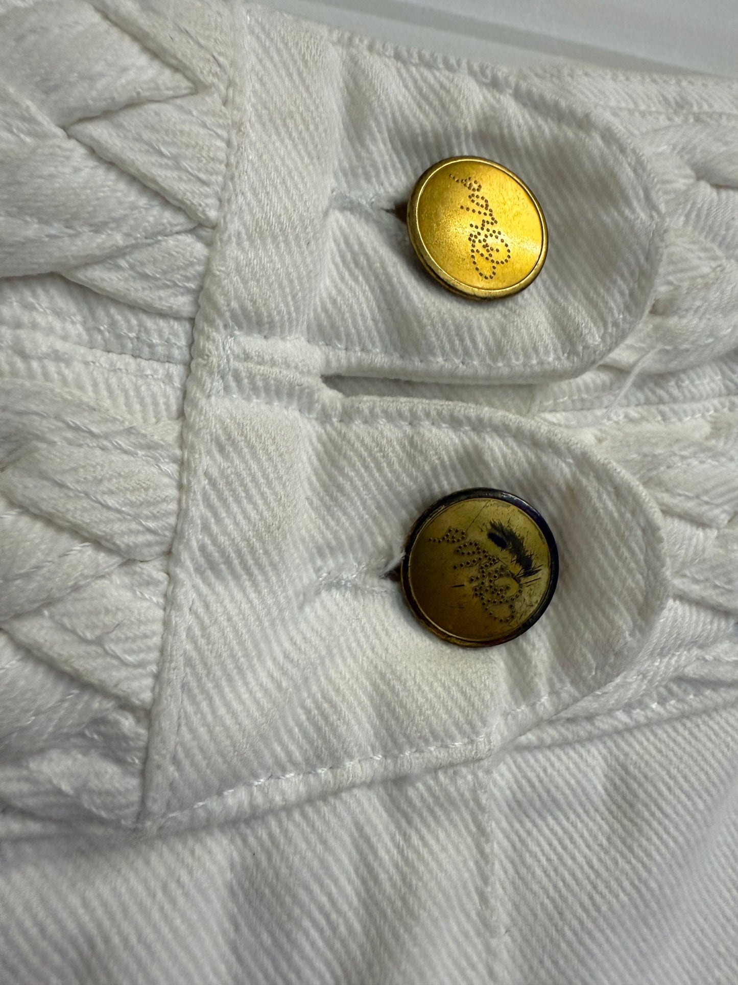 Chloe White braided jeans (pre-owned)