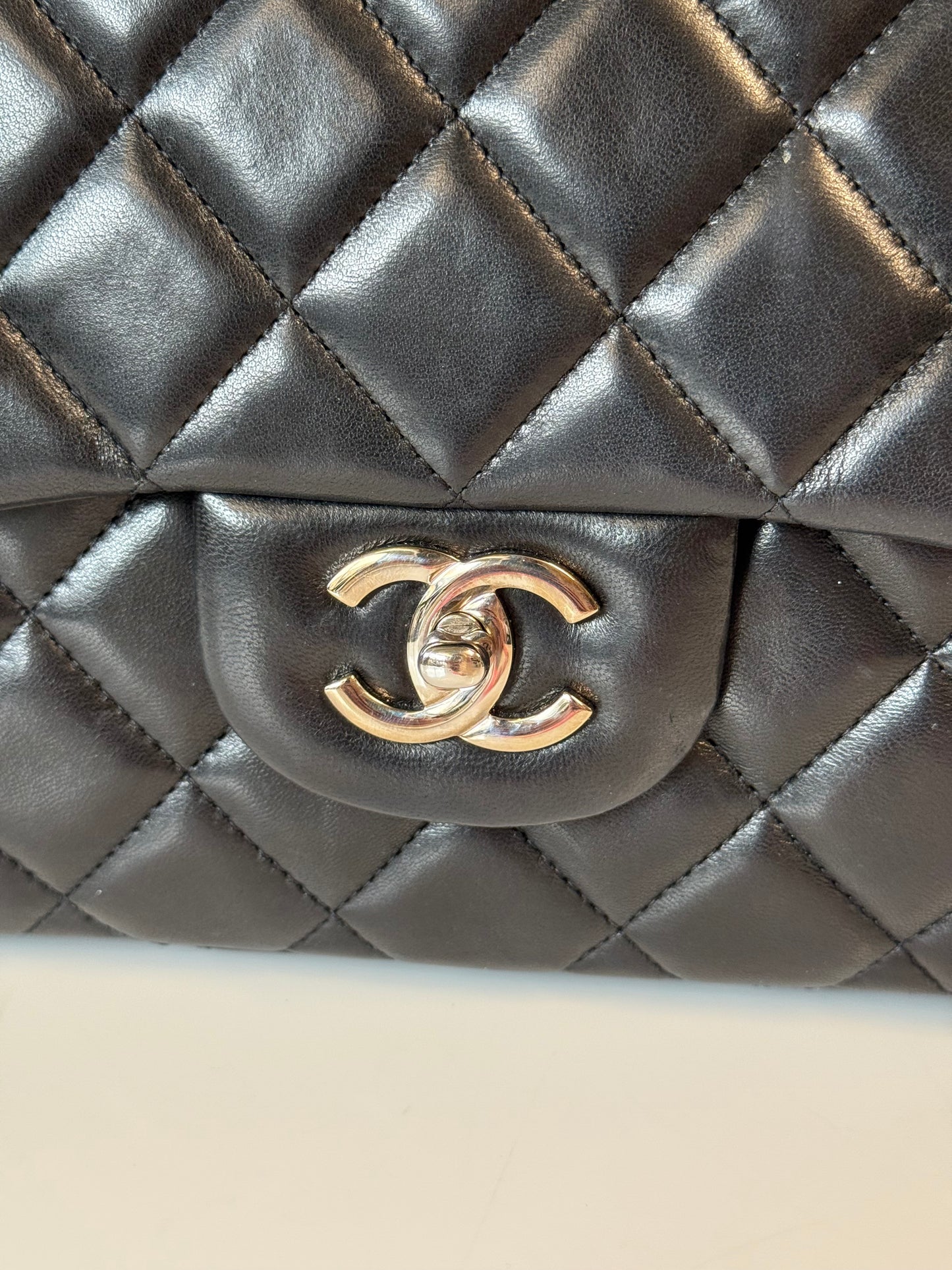 Chanel Black Maxi single flap