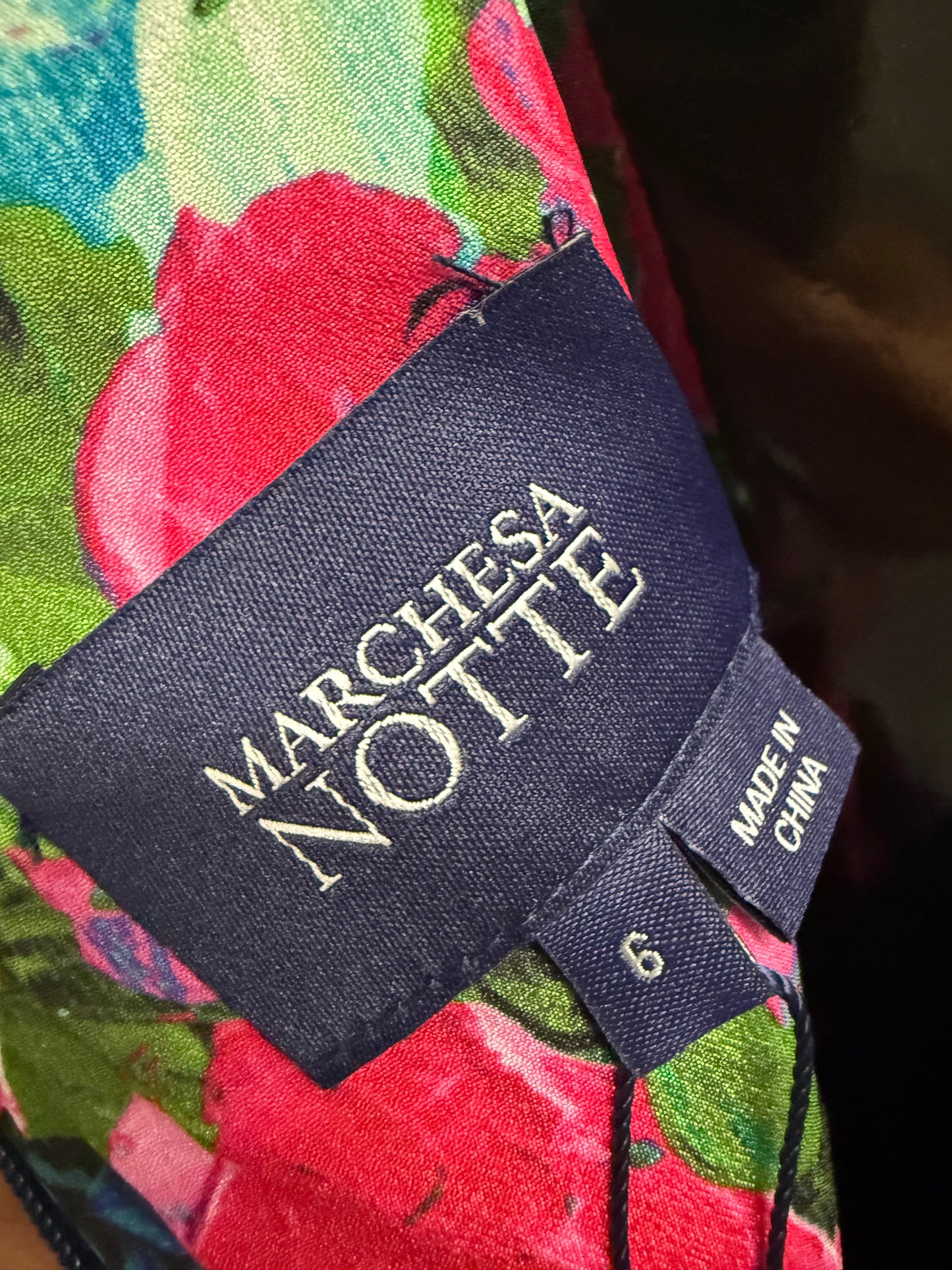 Marchesa Notte floral appliqué gown (pre-owned)
