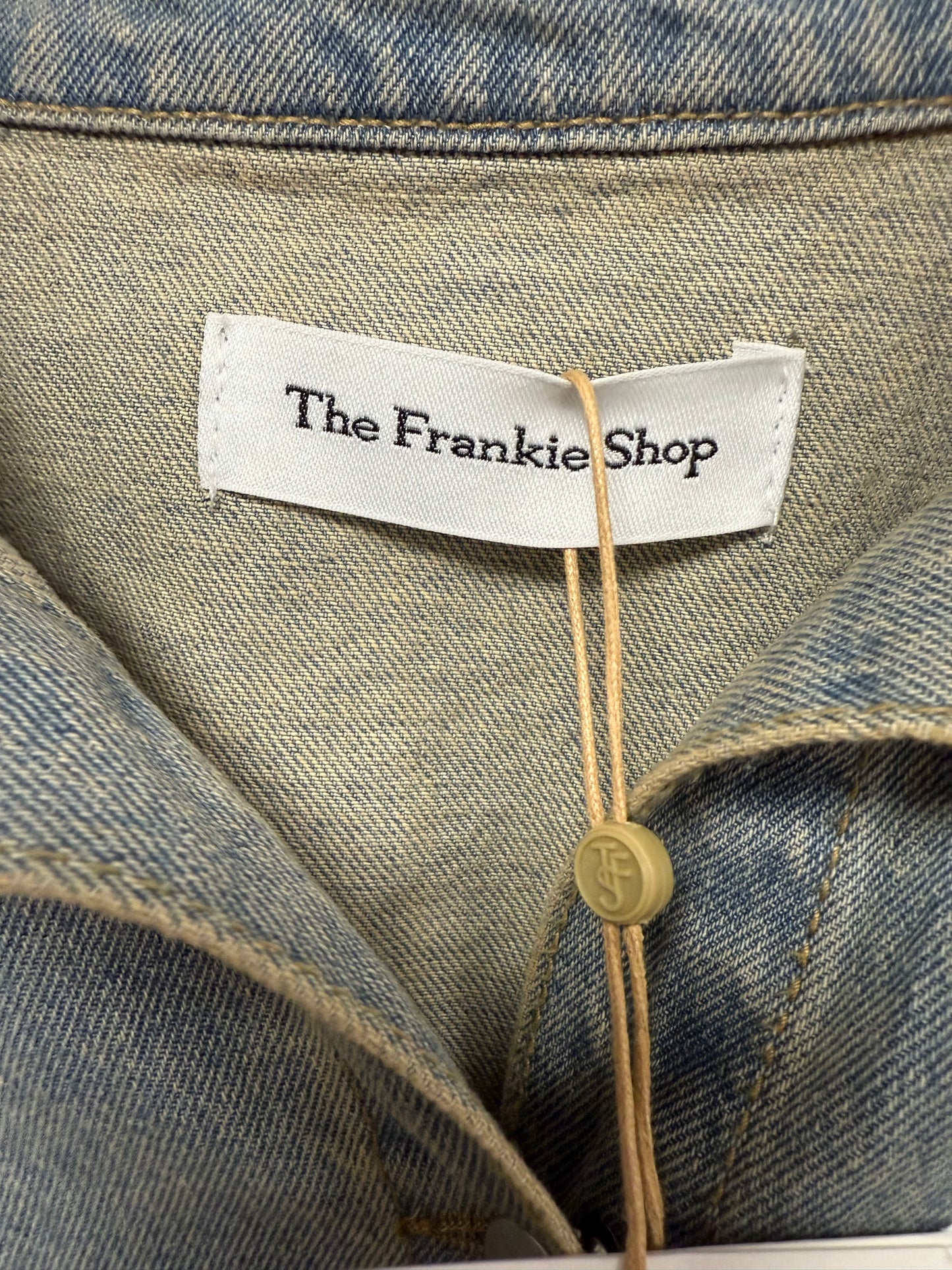 The Frankie Shop Nevada denim shirt light wash (pre-owned)