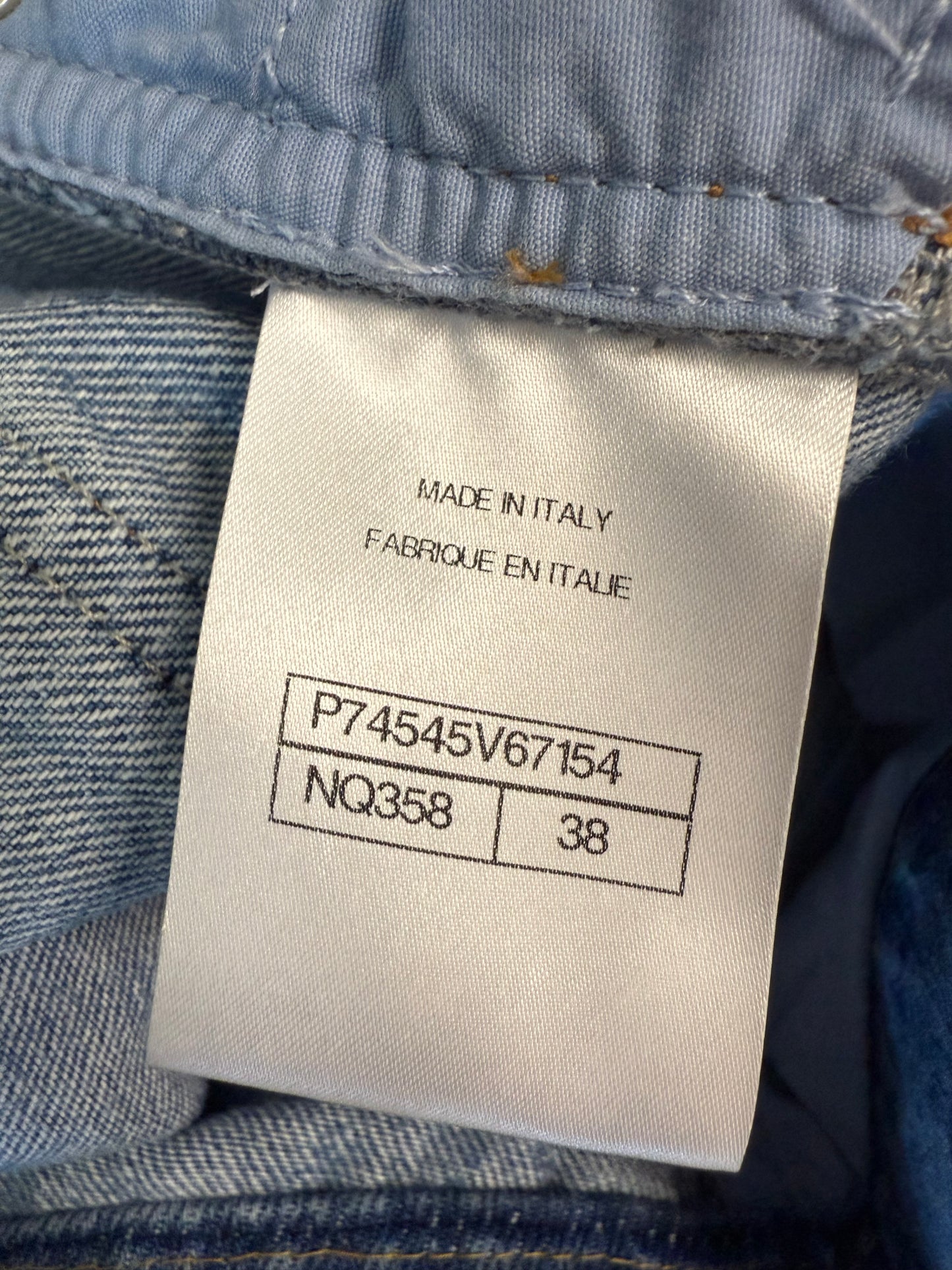 Chanel CC Printed logo denim jeans (pre-owned)