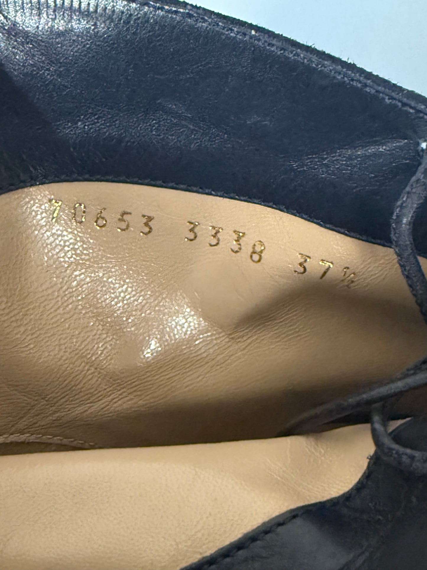Gianvito Rossi Navy Suede Heeled Booties (pre-owned)