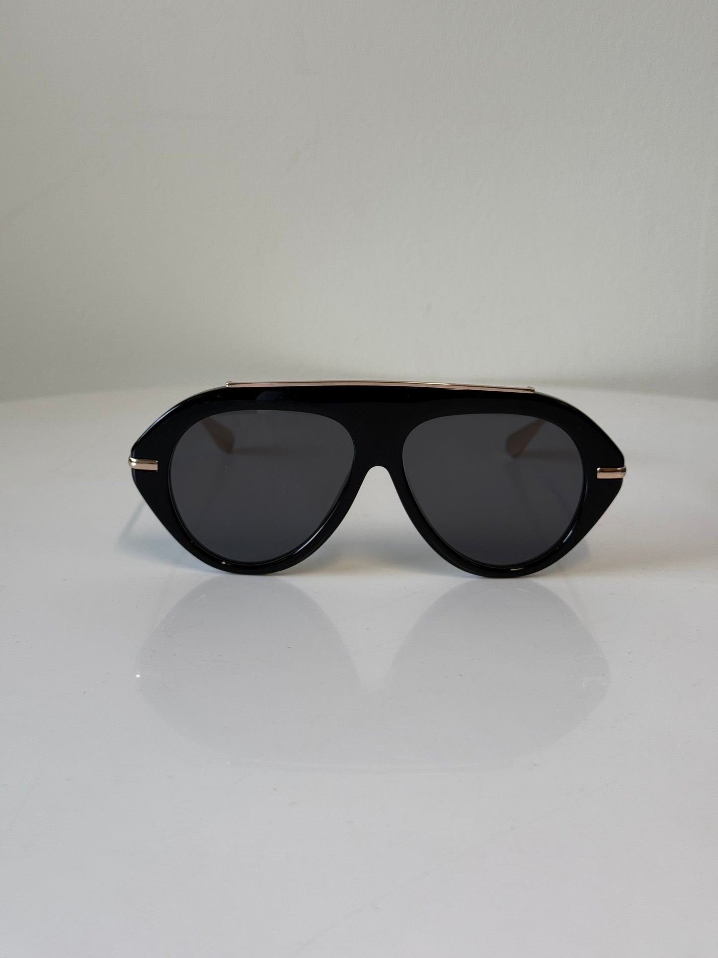Past Midnight Black aviator sunglasses (pre-owned)