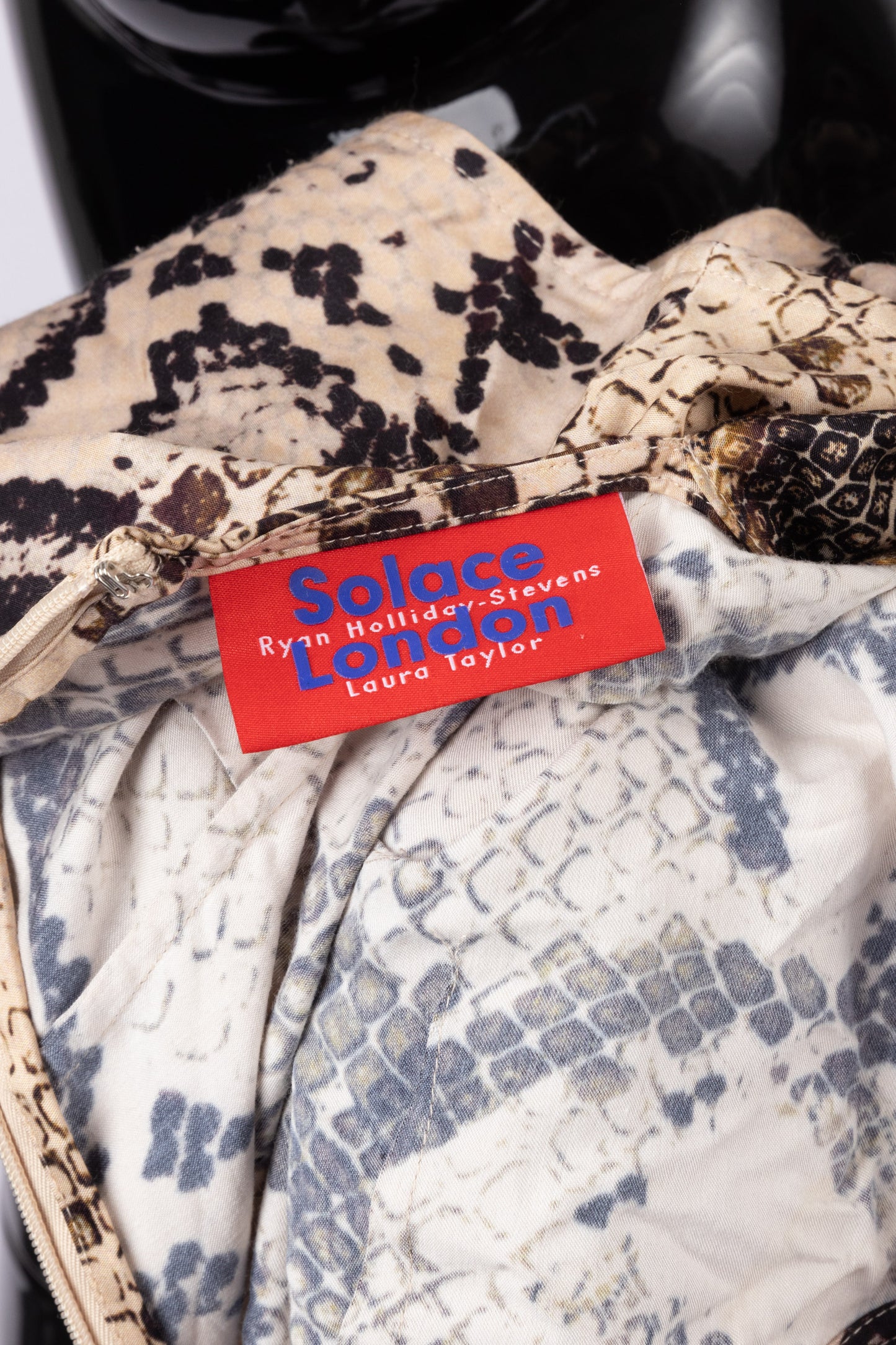 Solace London snake print gown