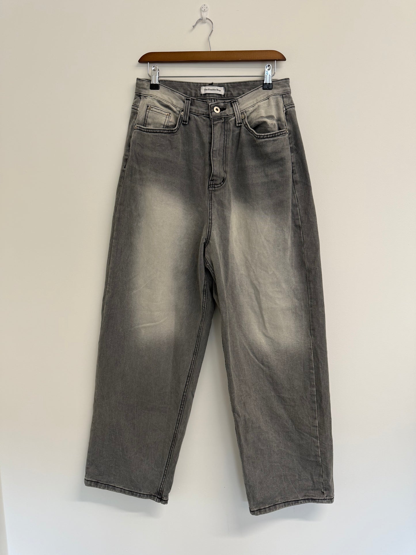 The Frankie Shop Grey denim boyfriend jeans (pre-owned)