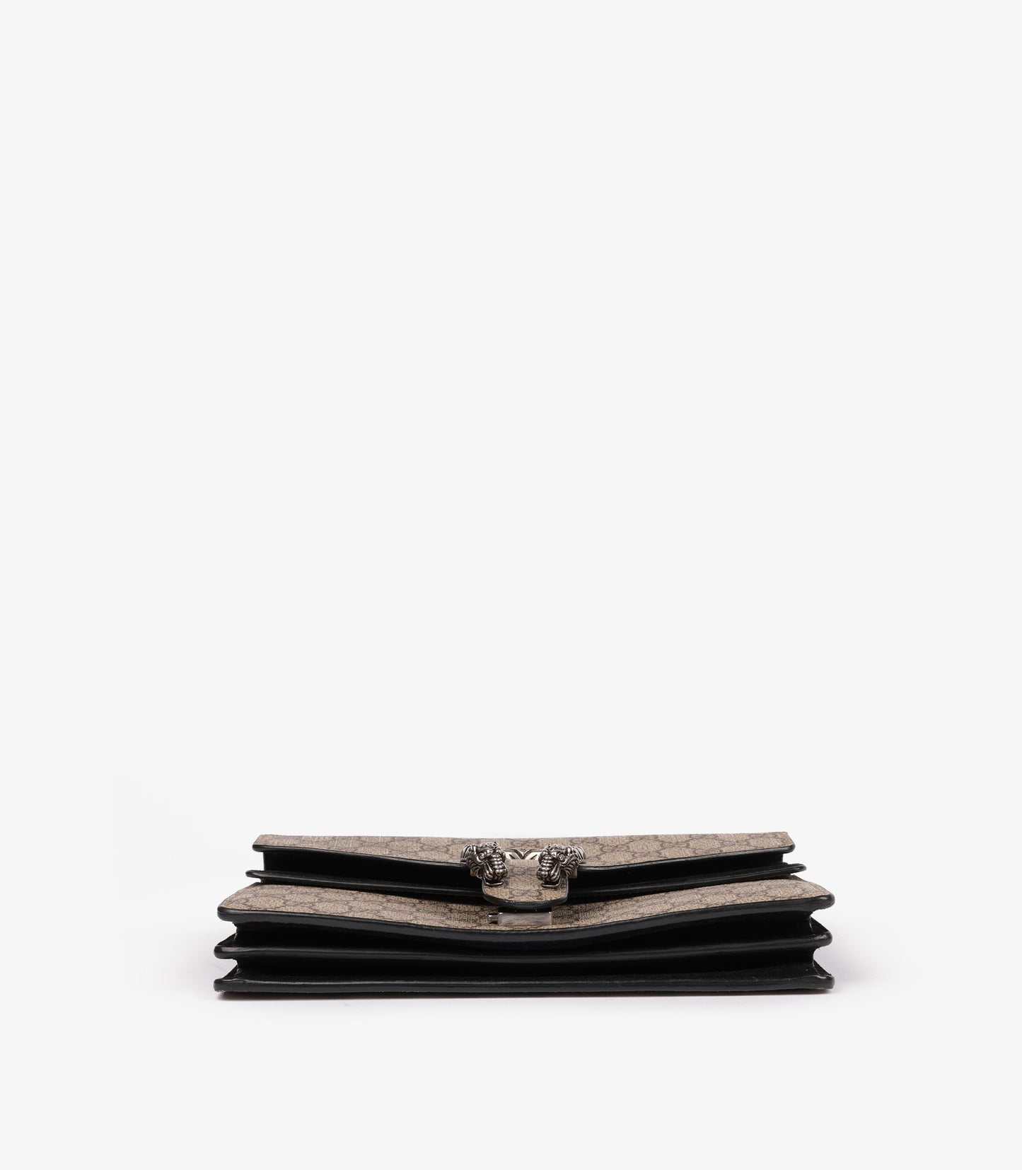 Gucci Beige GG Supreme Canvas & Black Suede Medium Dionysus (pre-owned)