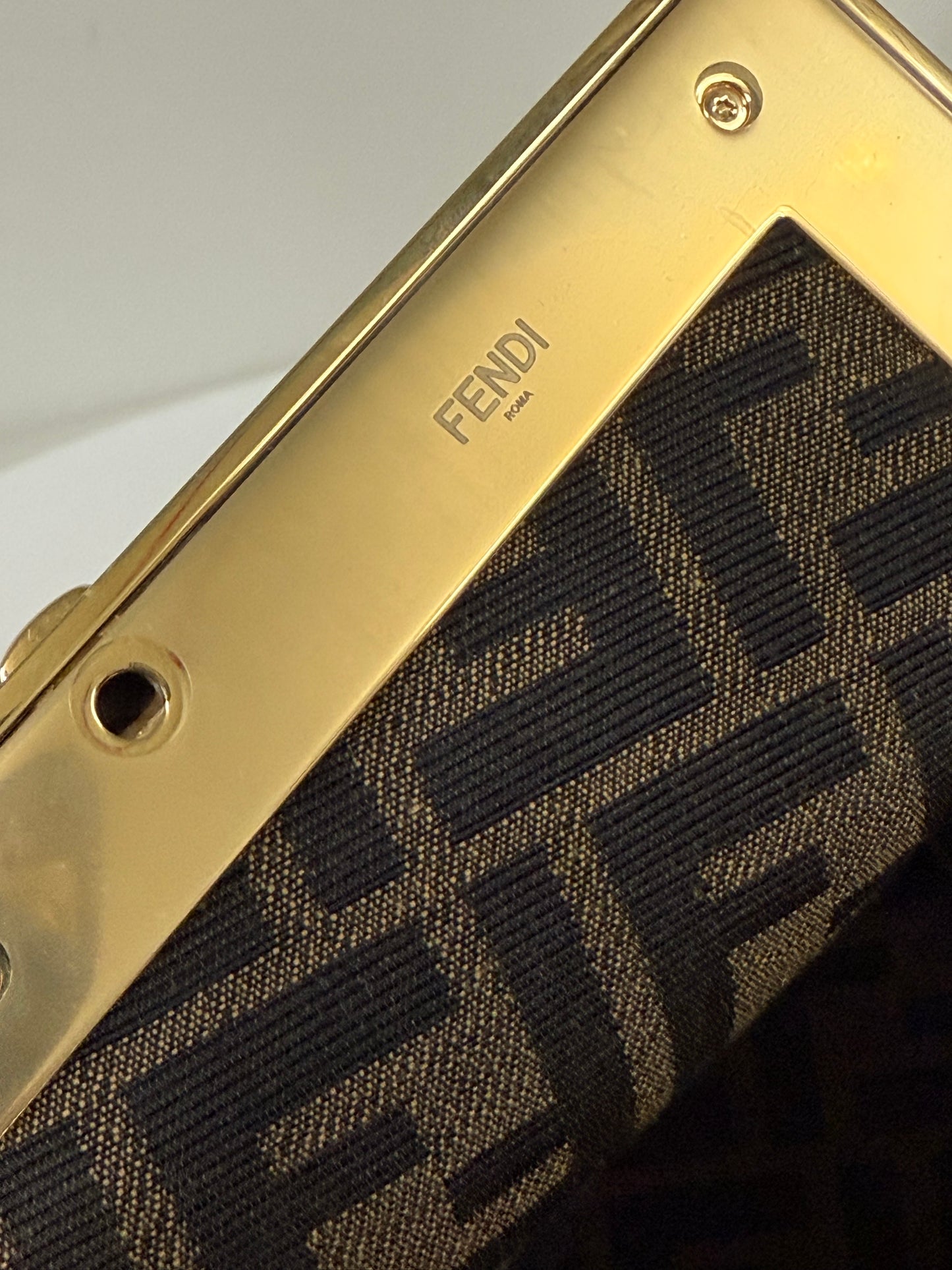 Fendi first brown leather bag (pre-owned)